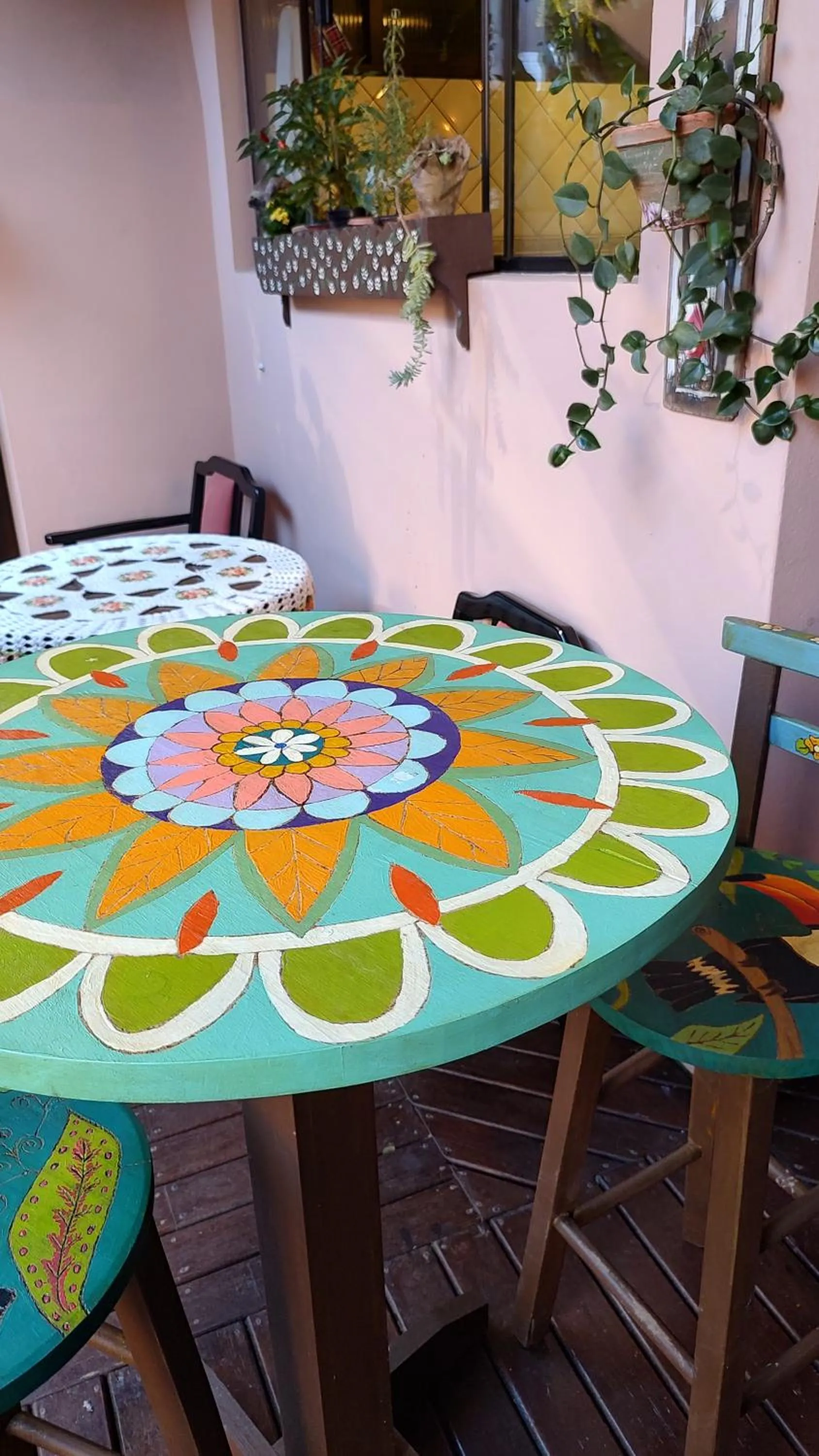 Seating area in Pousada Casa do Oscar