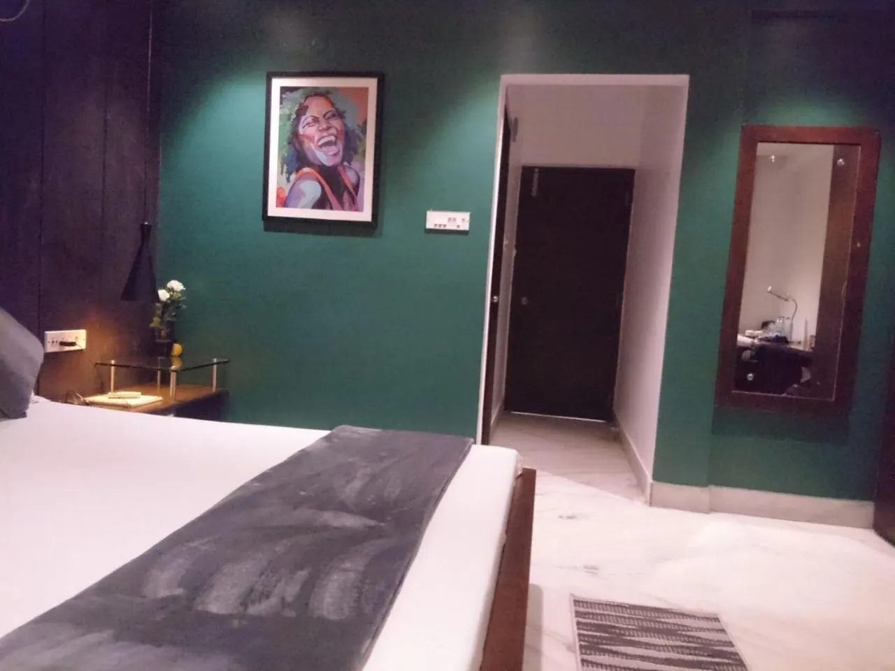 Bedroom, Bed in Tatvam Residency