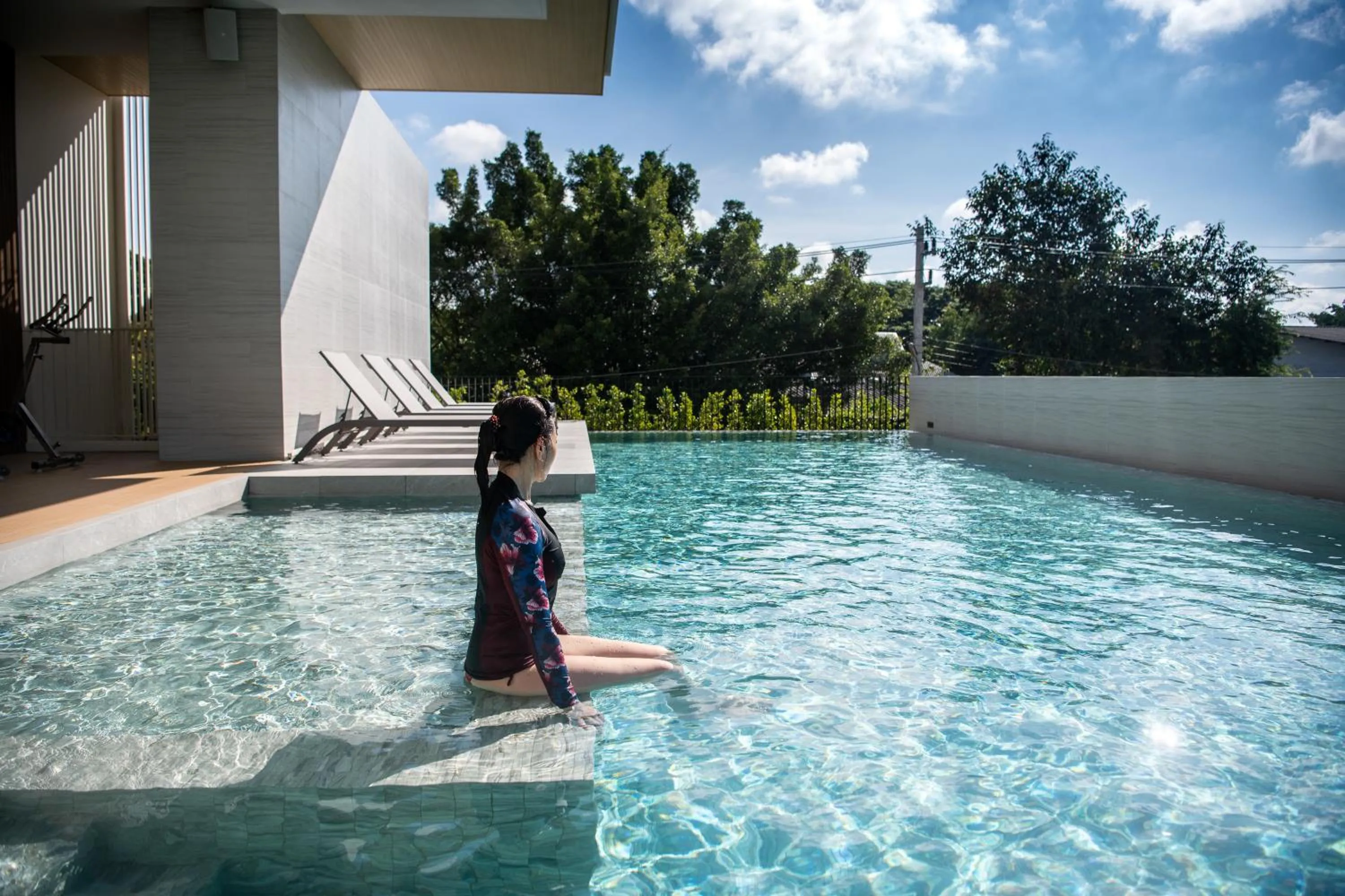 Swimming pool in Welladee Wellness Chiang Mai