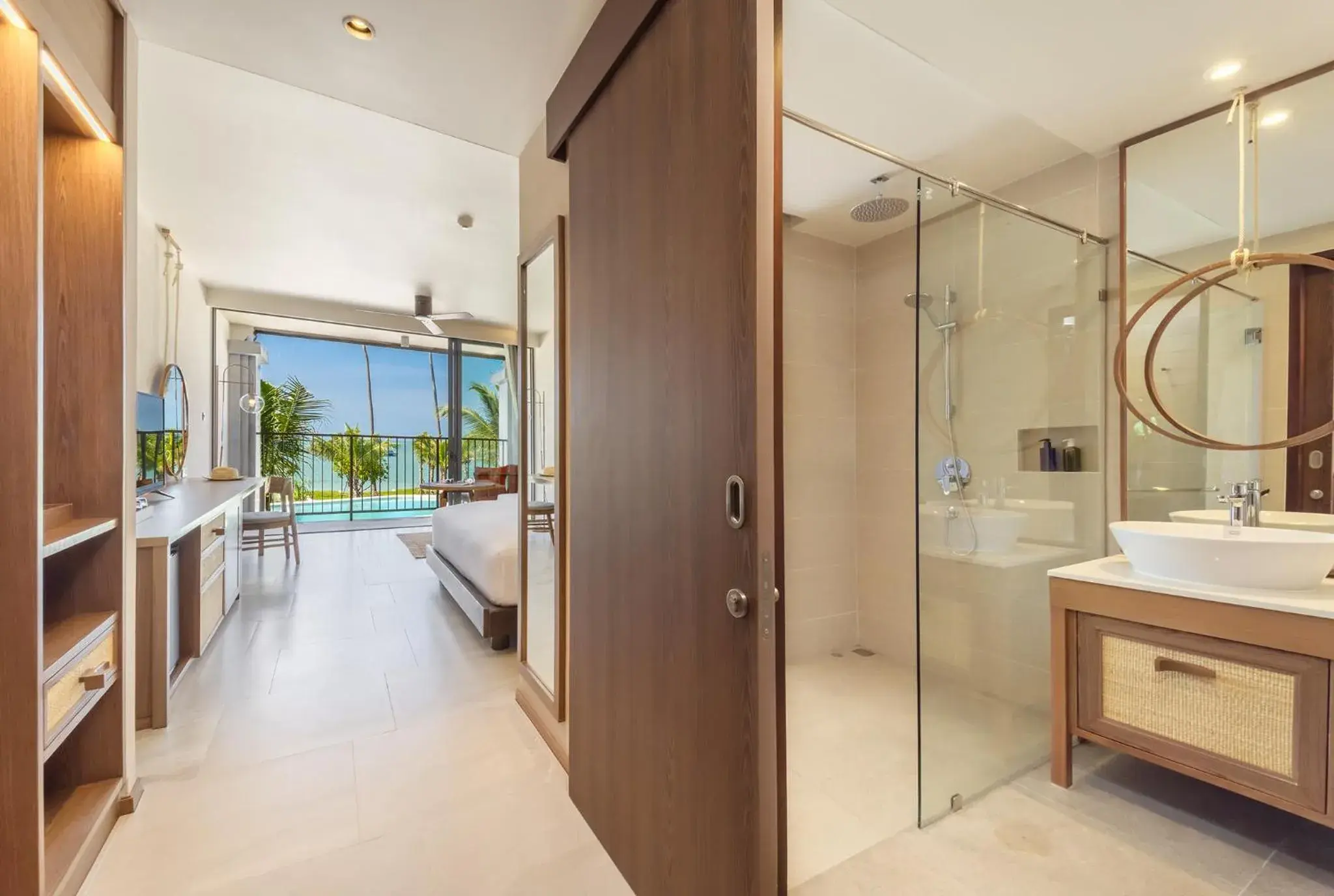 Shower, Bed in The Culture Samui Shower, Bed in The Culture Samui