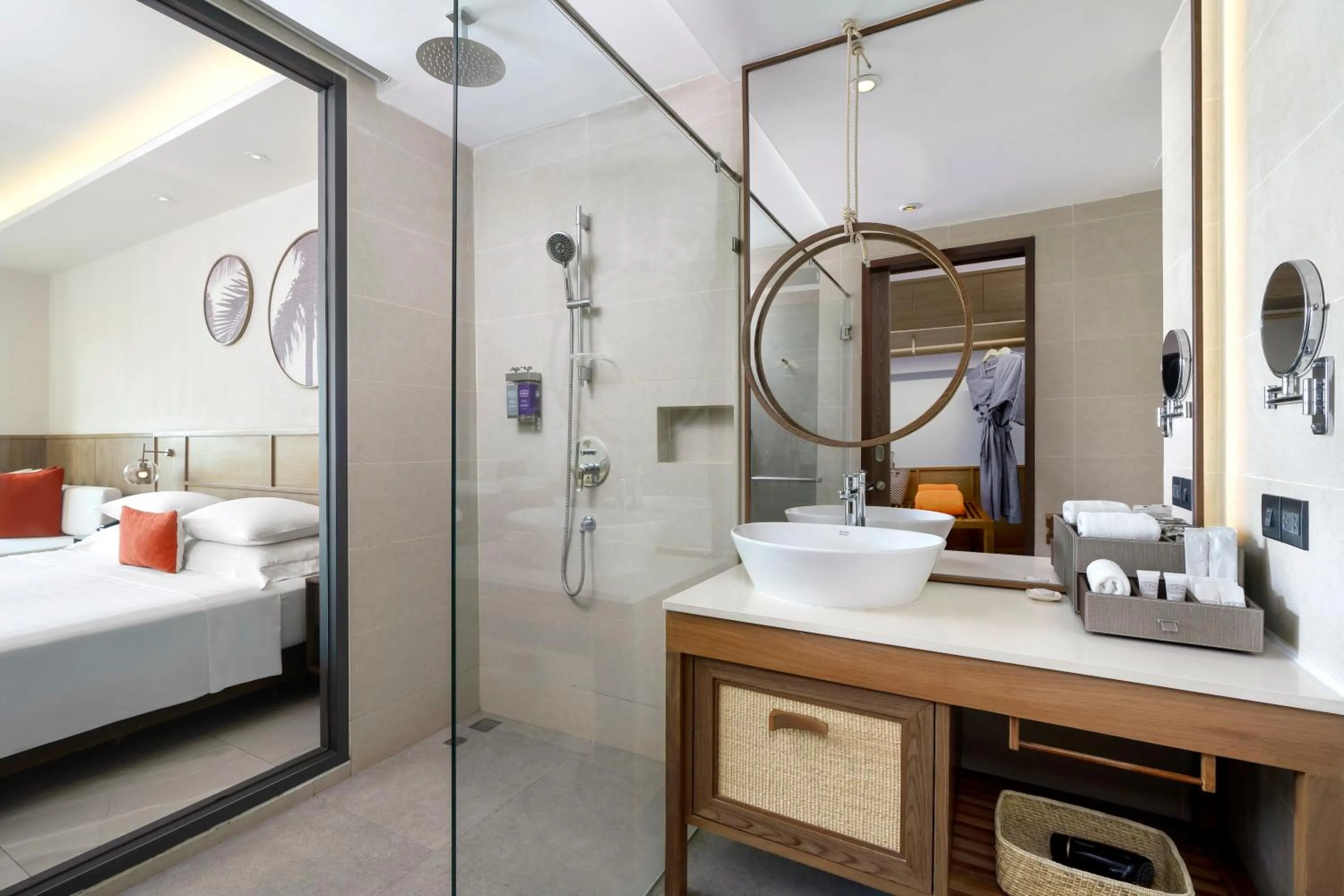 Bathroom, Bed in The Culture Samui
