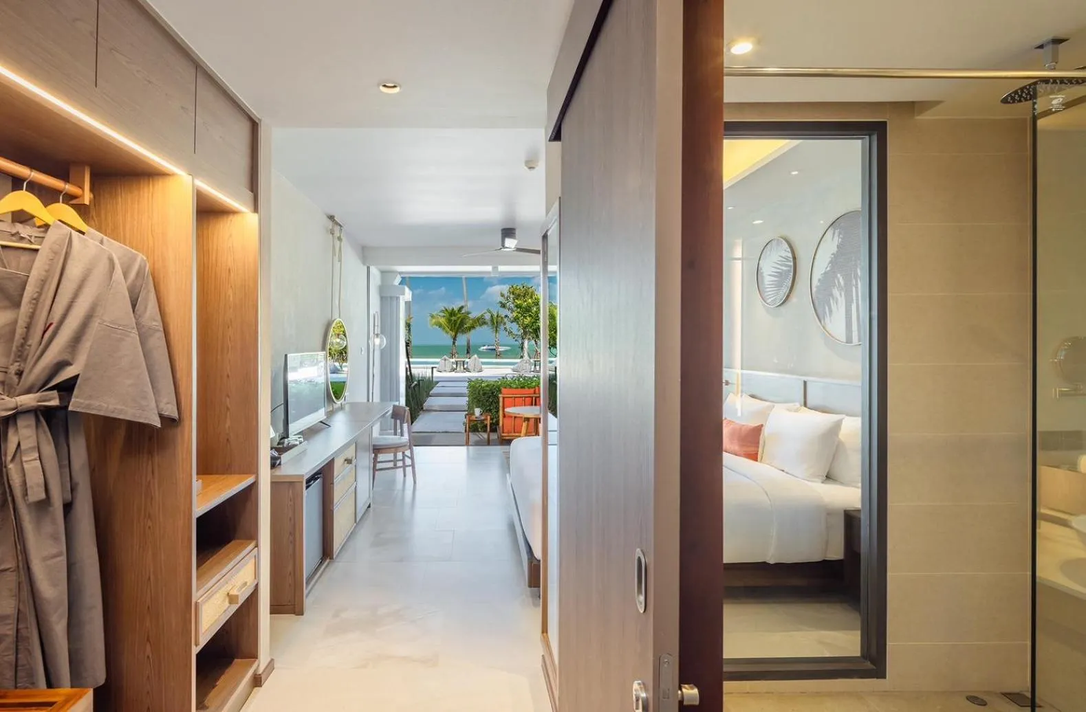 View (from property/room), Bed in The Culture Samui