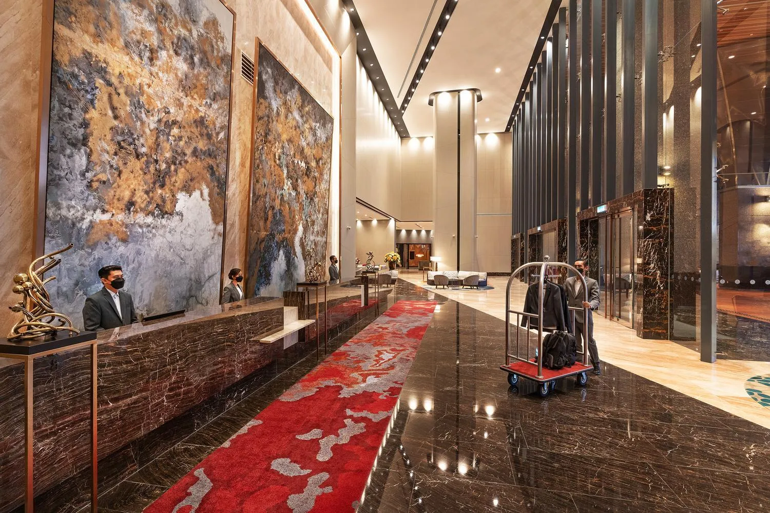 Lobby or reception in M World Hotel