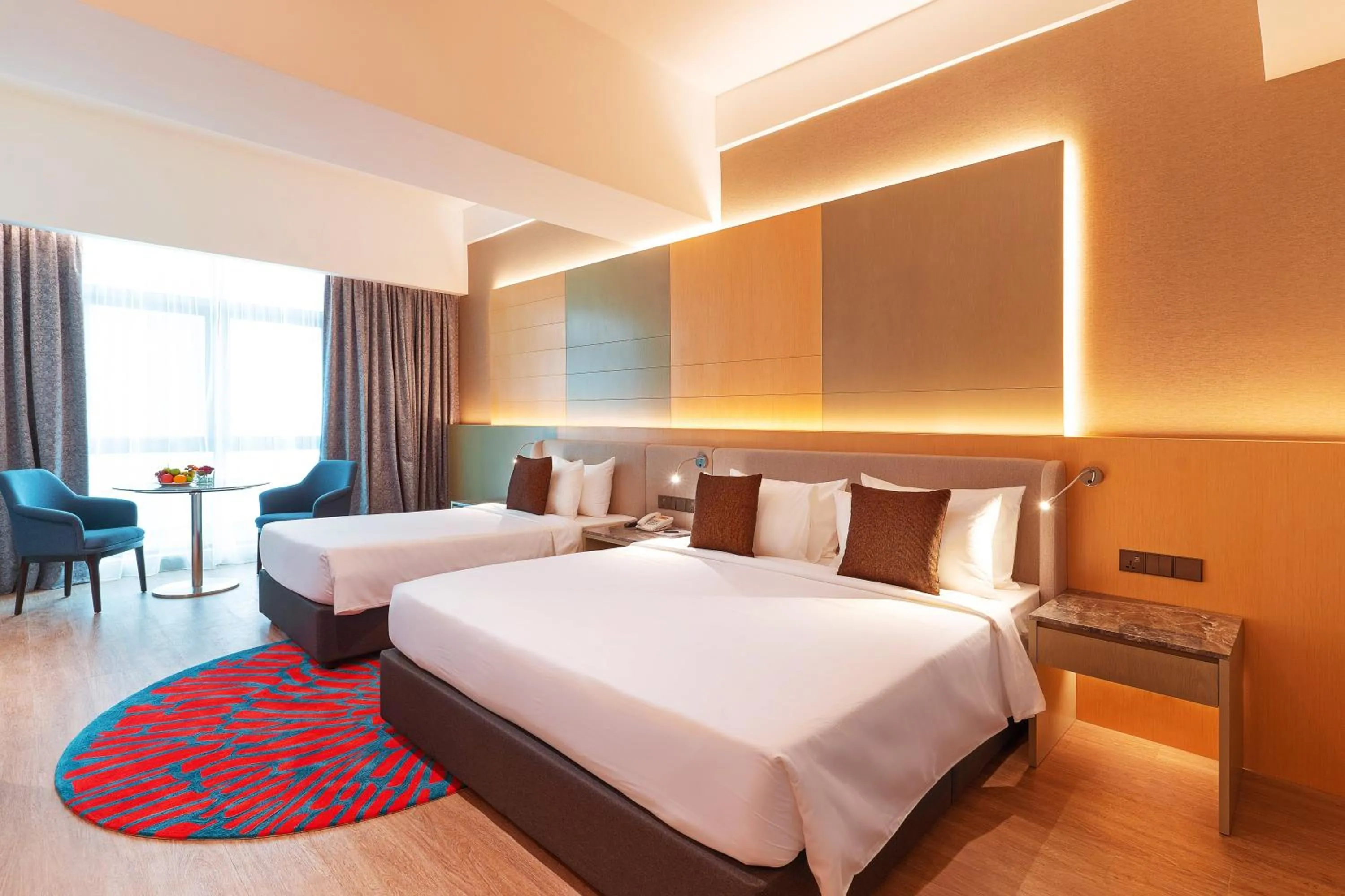 Photo of the whole room, Bed in M World Hotel