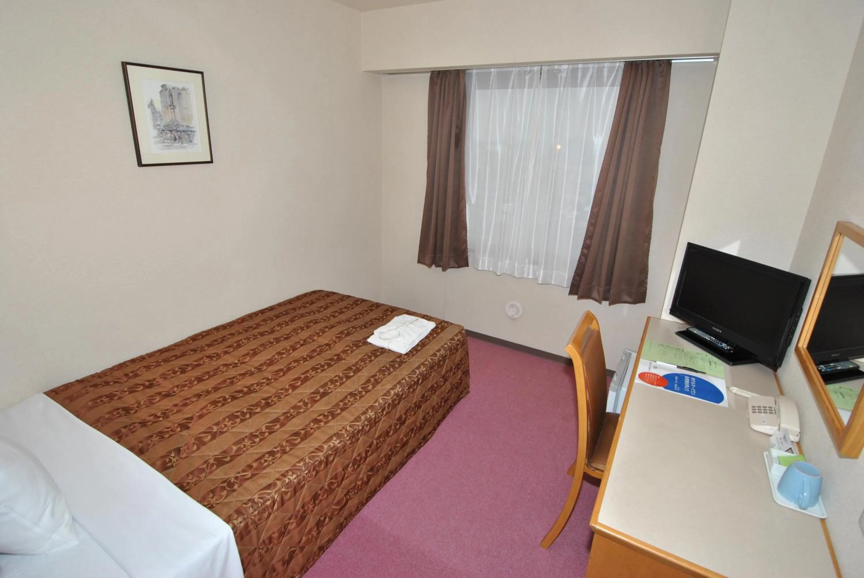 Bed in Hotel Mark-1 Abiko