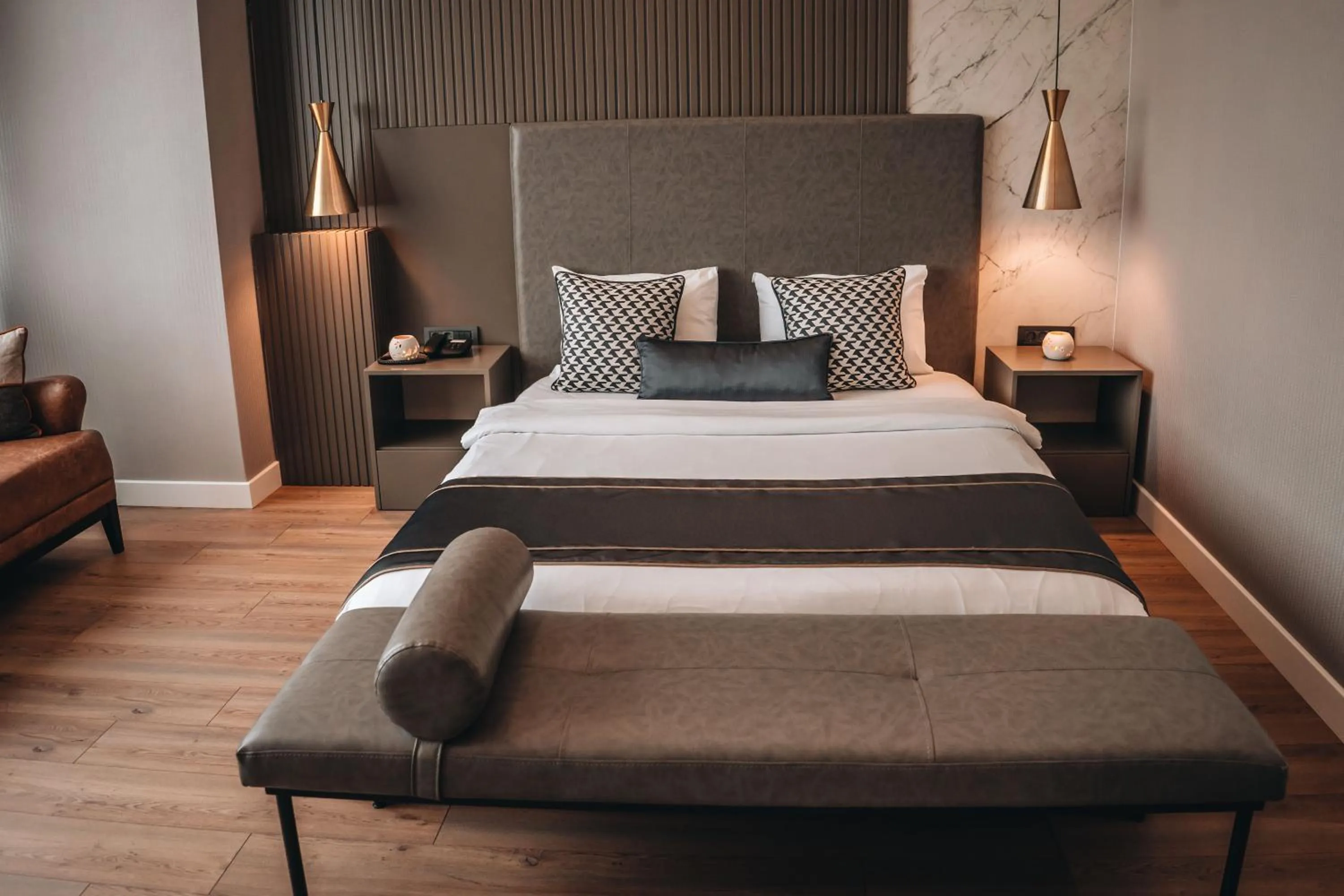 Bed in La Flora House Hotel