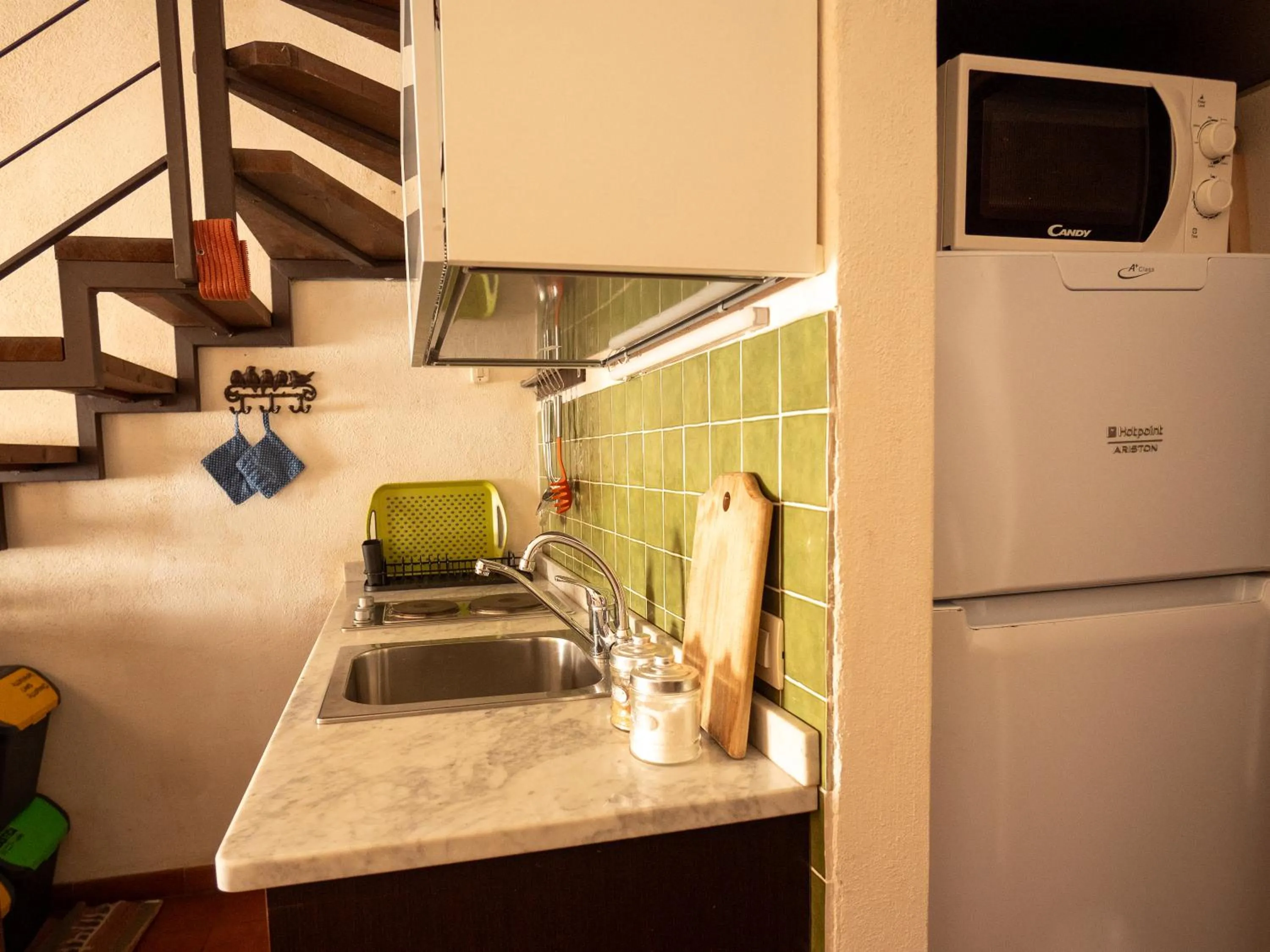 Kitchen or kitchenette in Casa Etnea