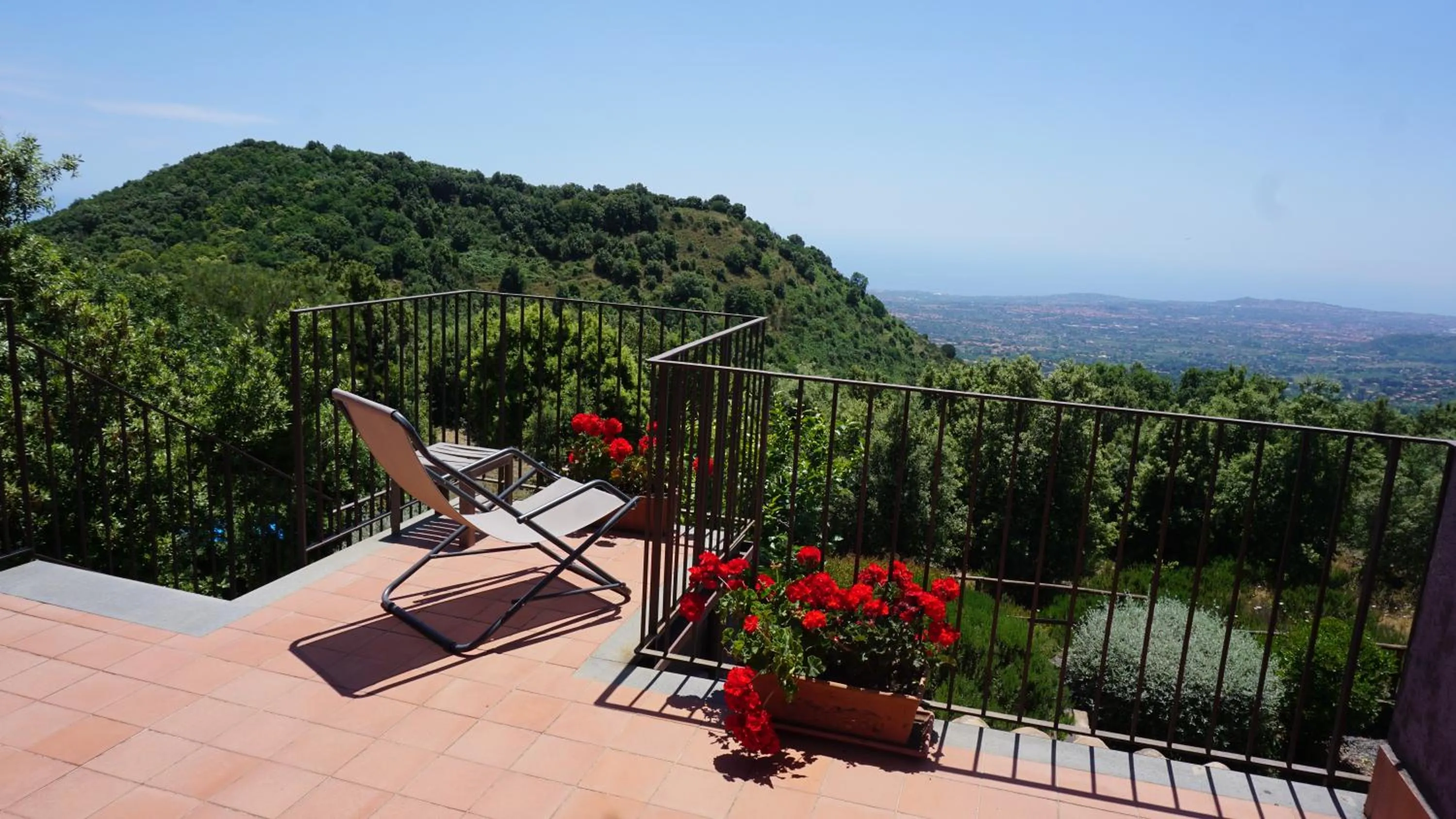 Balcony/Terrace in Casa Etnea