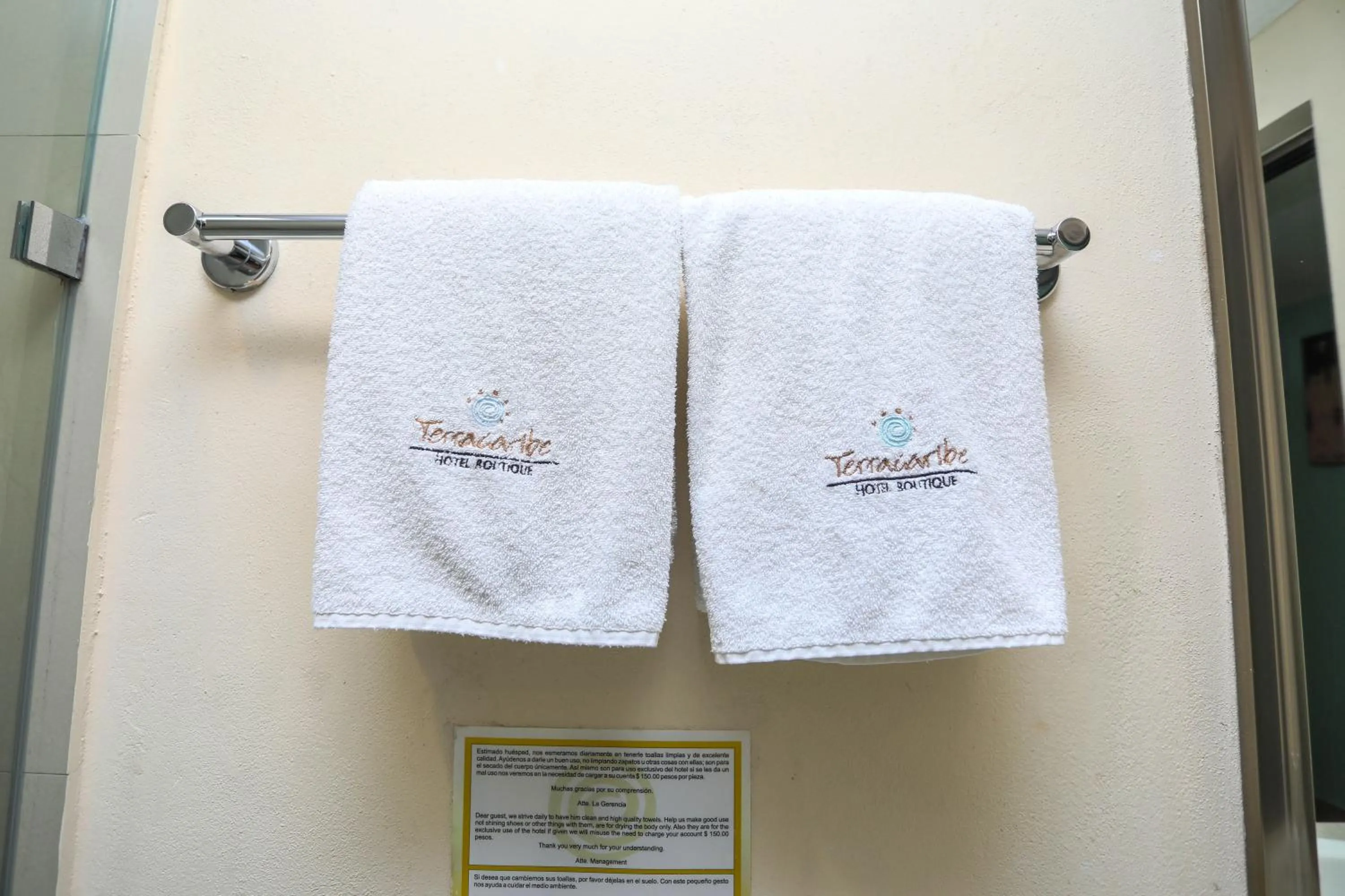 towels in Terracaribe Hotel Boutique