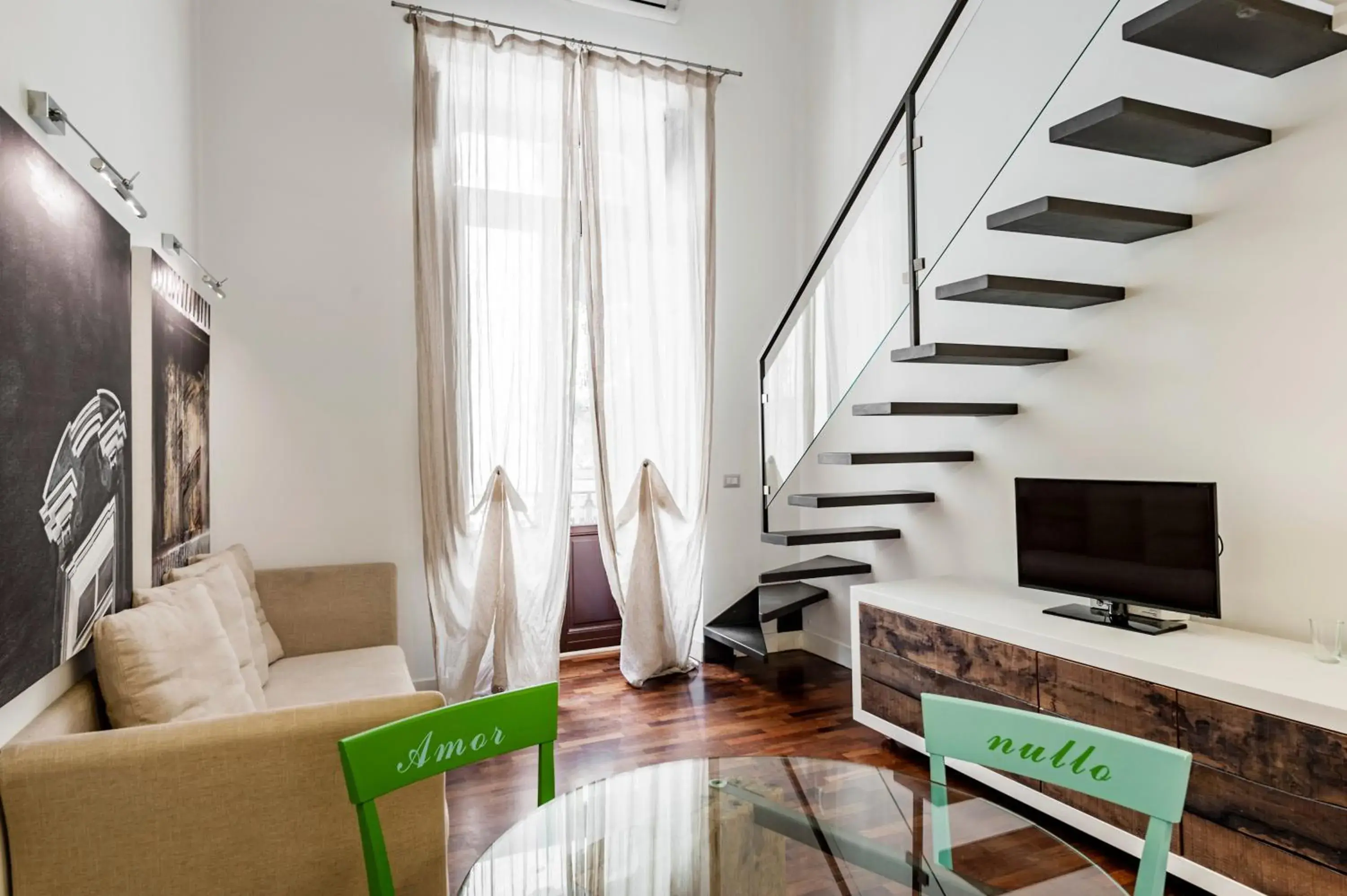 Living room in Ferrini Home - Via Monte Sant'Agata Living room in Ferrini Home - Via Monte Sant'Agata