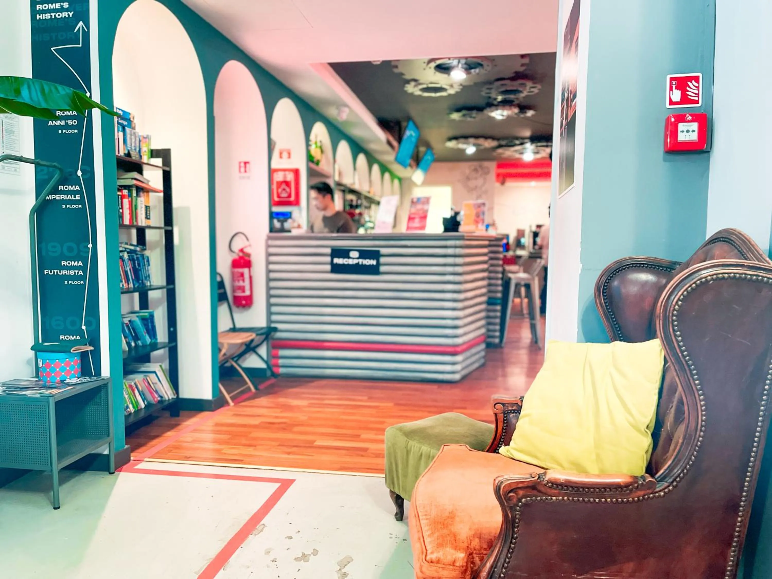 Lobby or reception in Ostello Bello Roma Colosseo