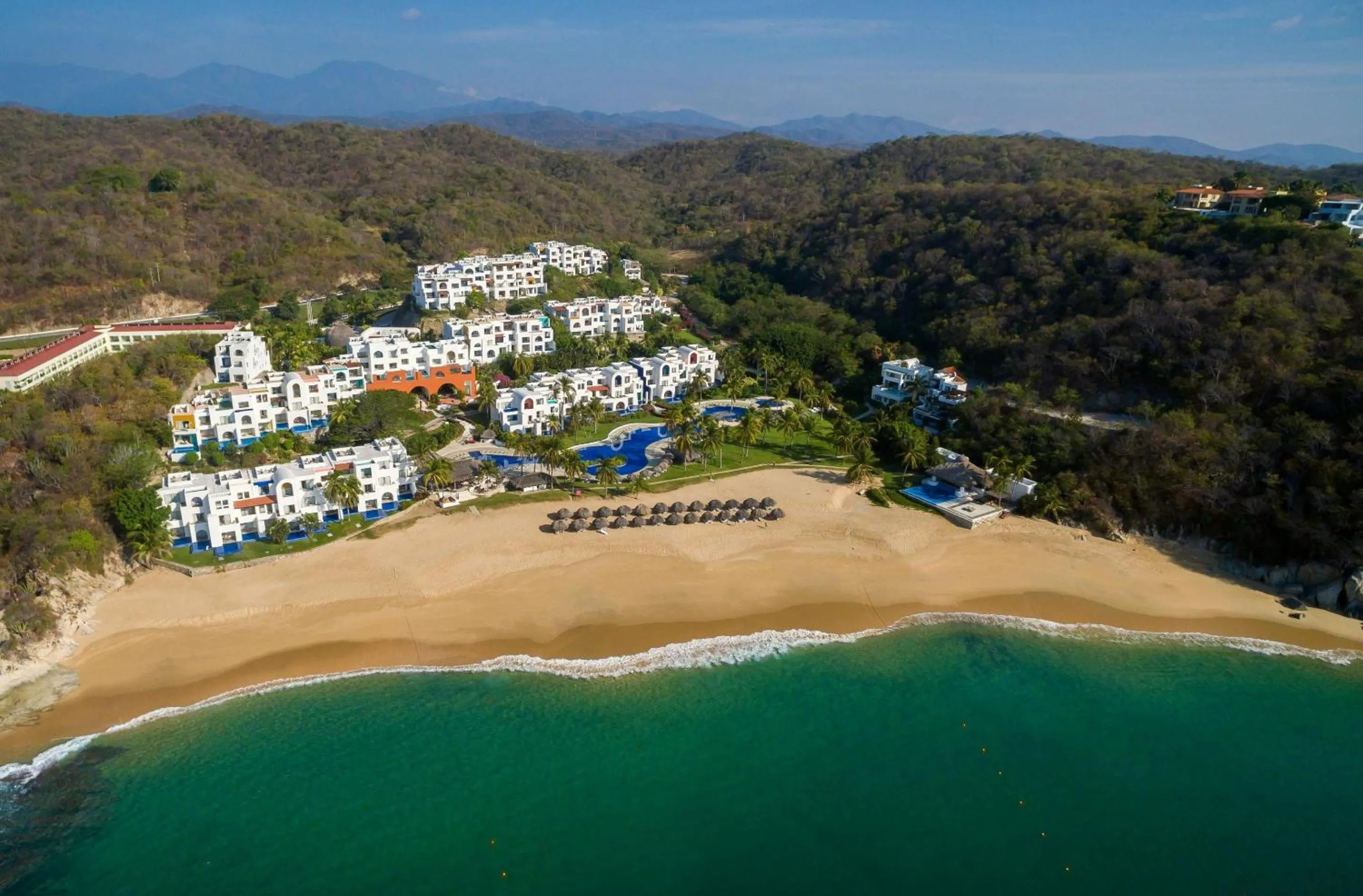 Bird's eye view in Camino Real Zaashila Huatulco