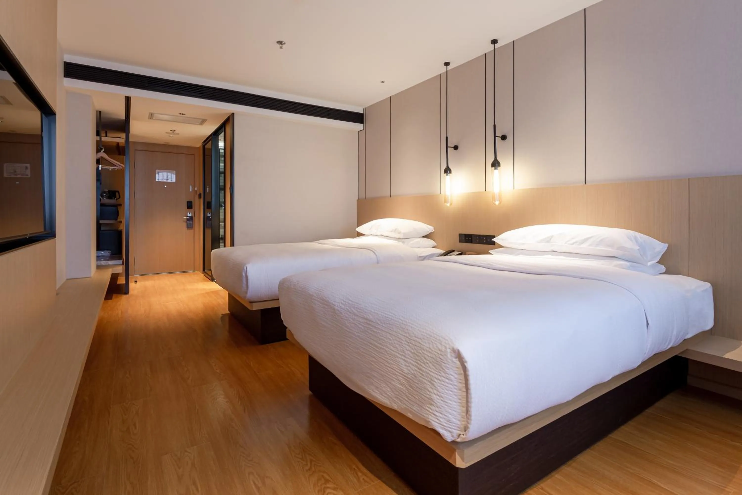 TV and multimedia, Bed in Fairfield by Marriott Harbin Downtown