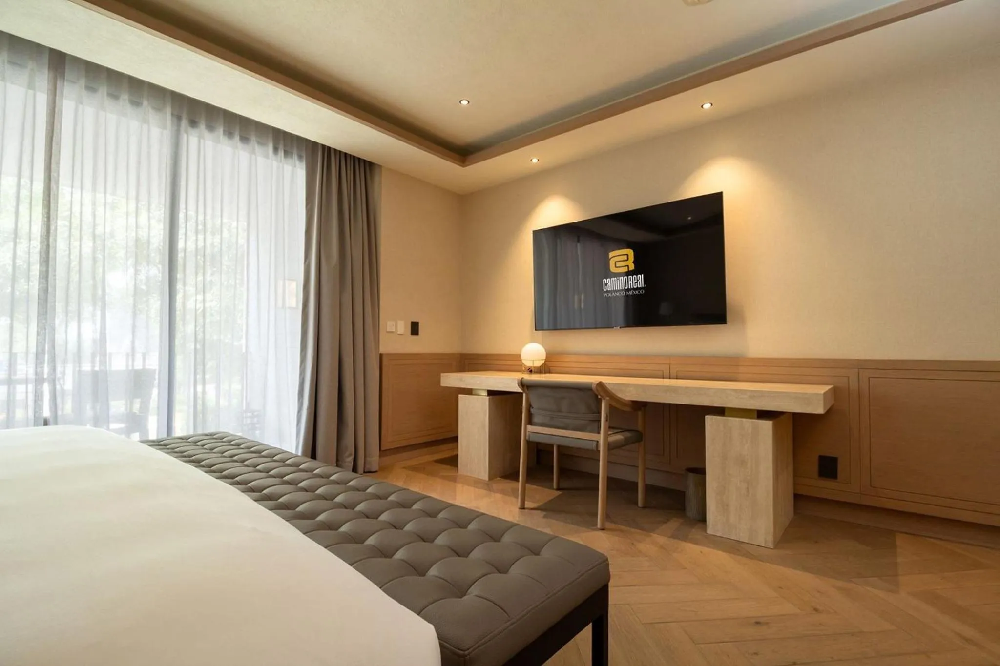 Bedroom, Bed in Camino Real Polanco Mexico