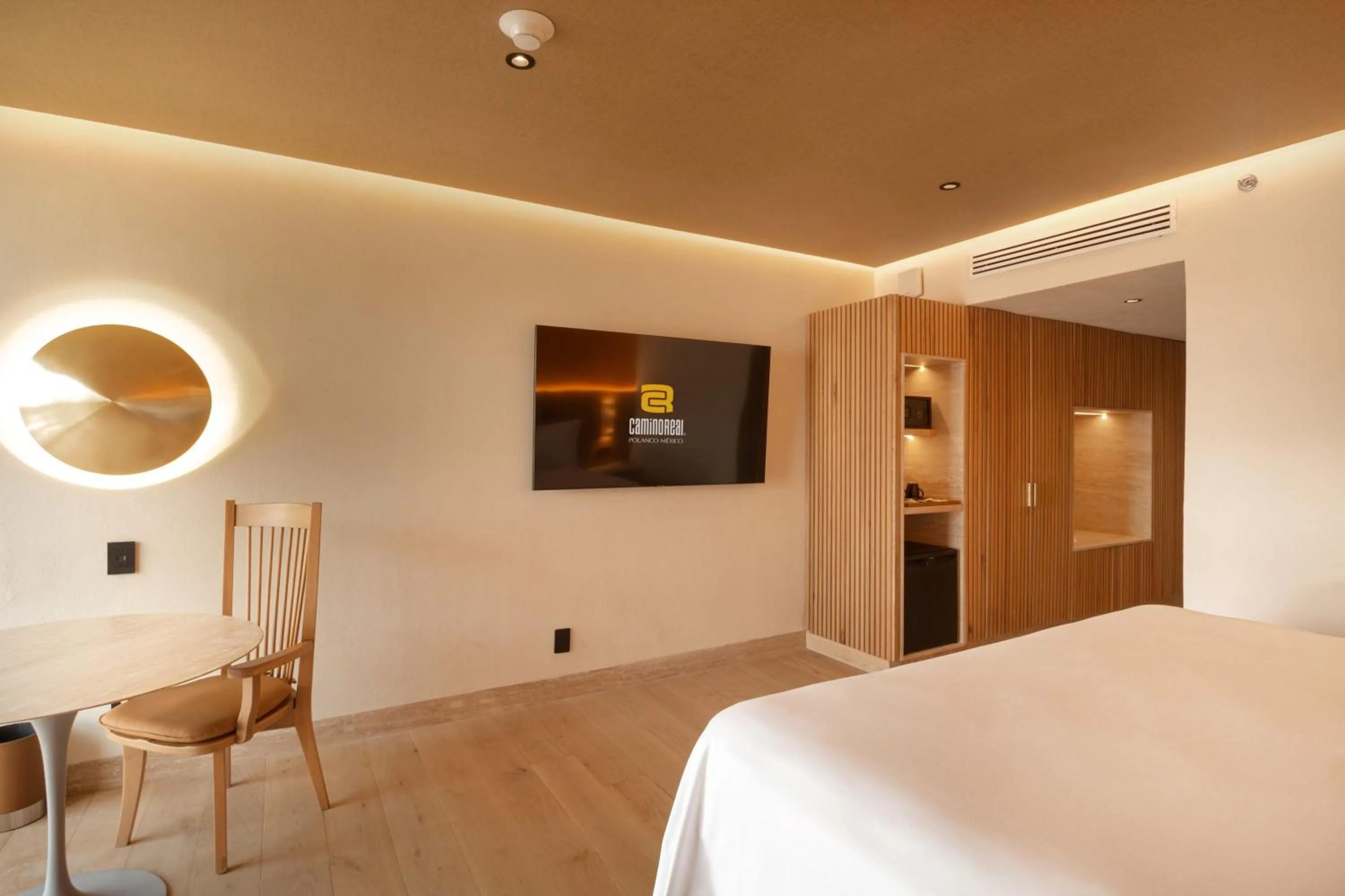 Decorative detail, Bed in Camino Real Polanco Mexico