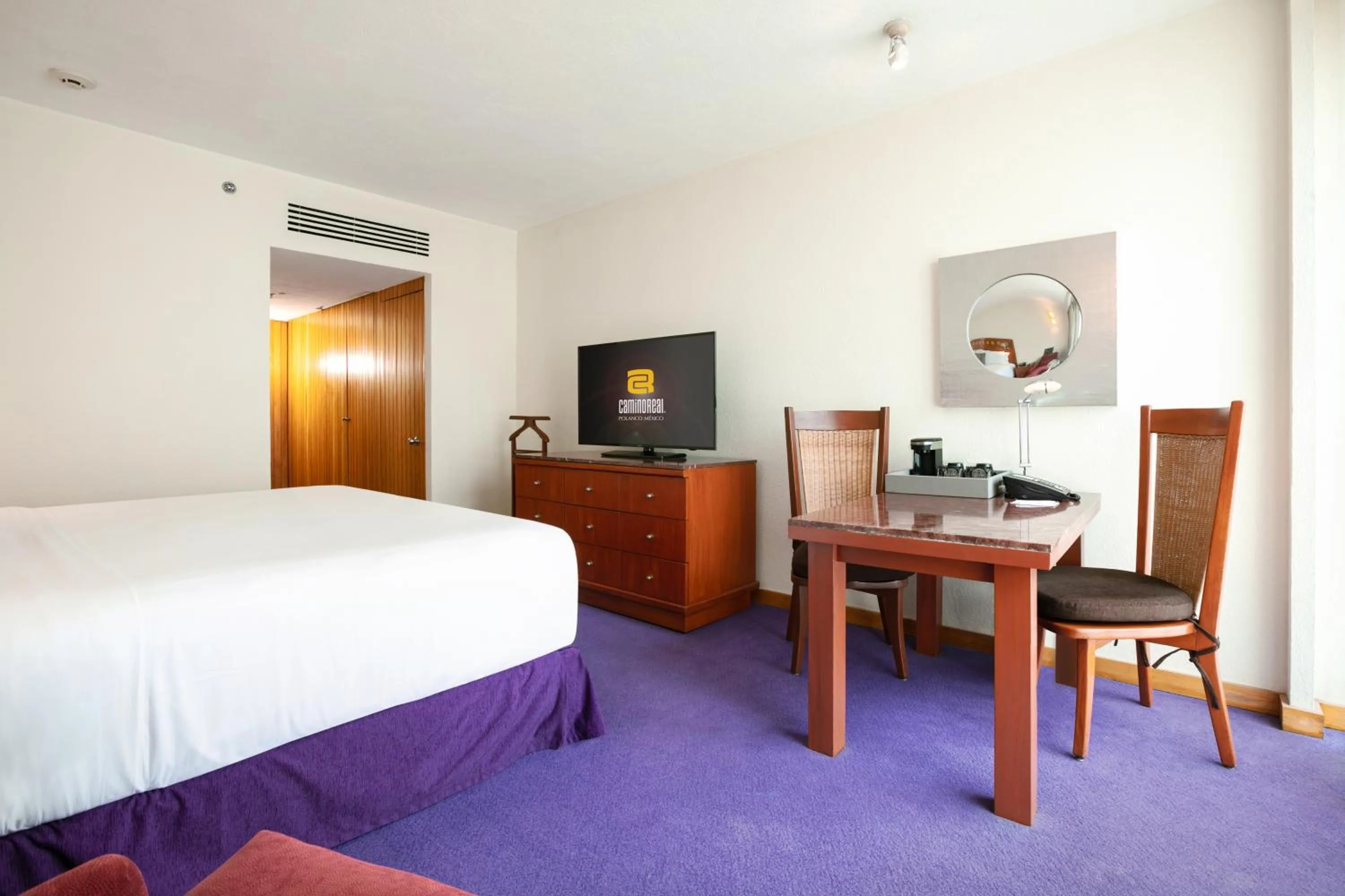 Bedroom, Bed in Camino Real Polanco Mexico