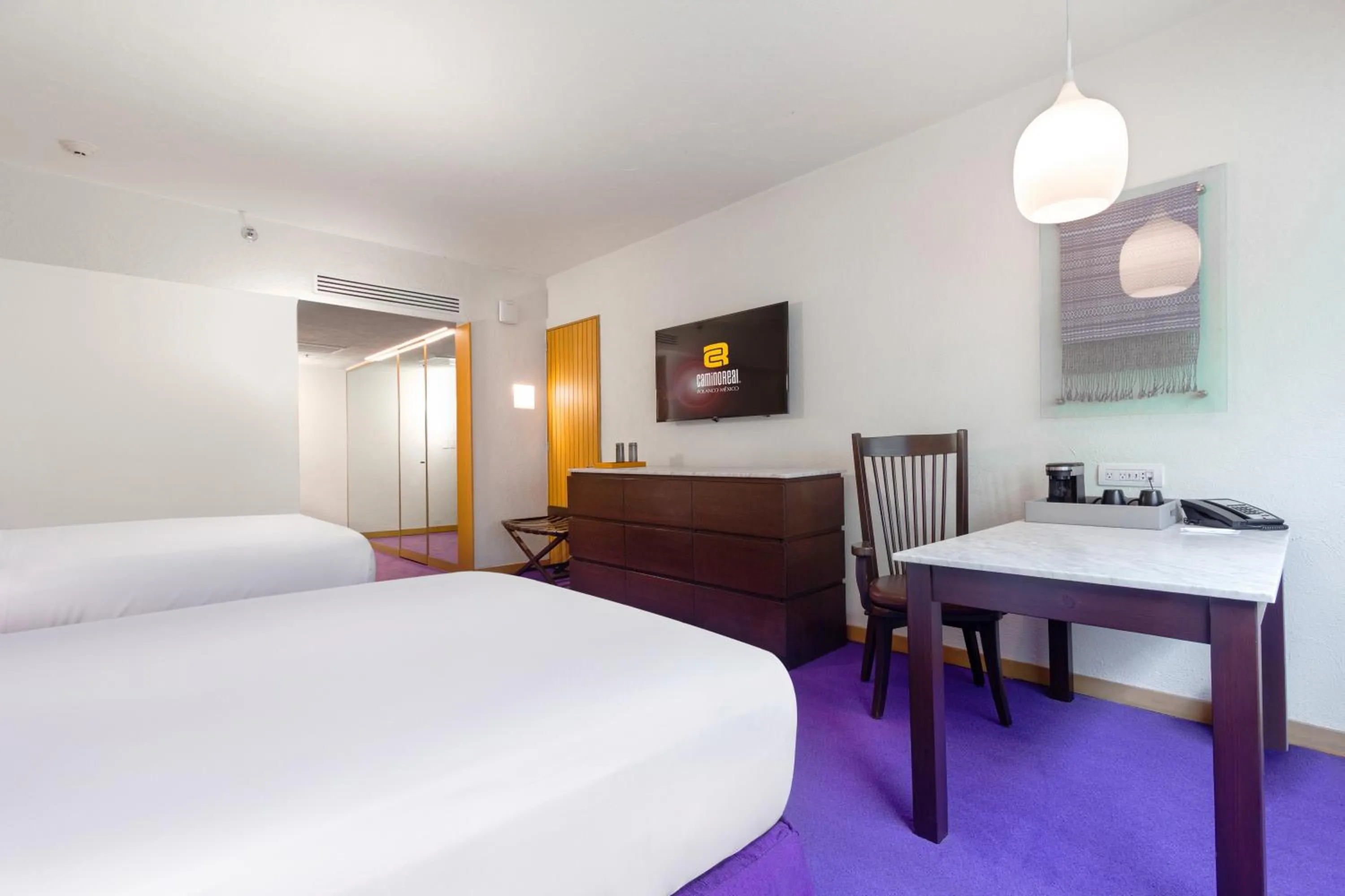 Bedroom, Bed in Camino Real Polanco Mexico