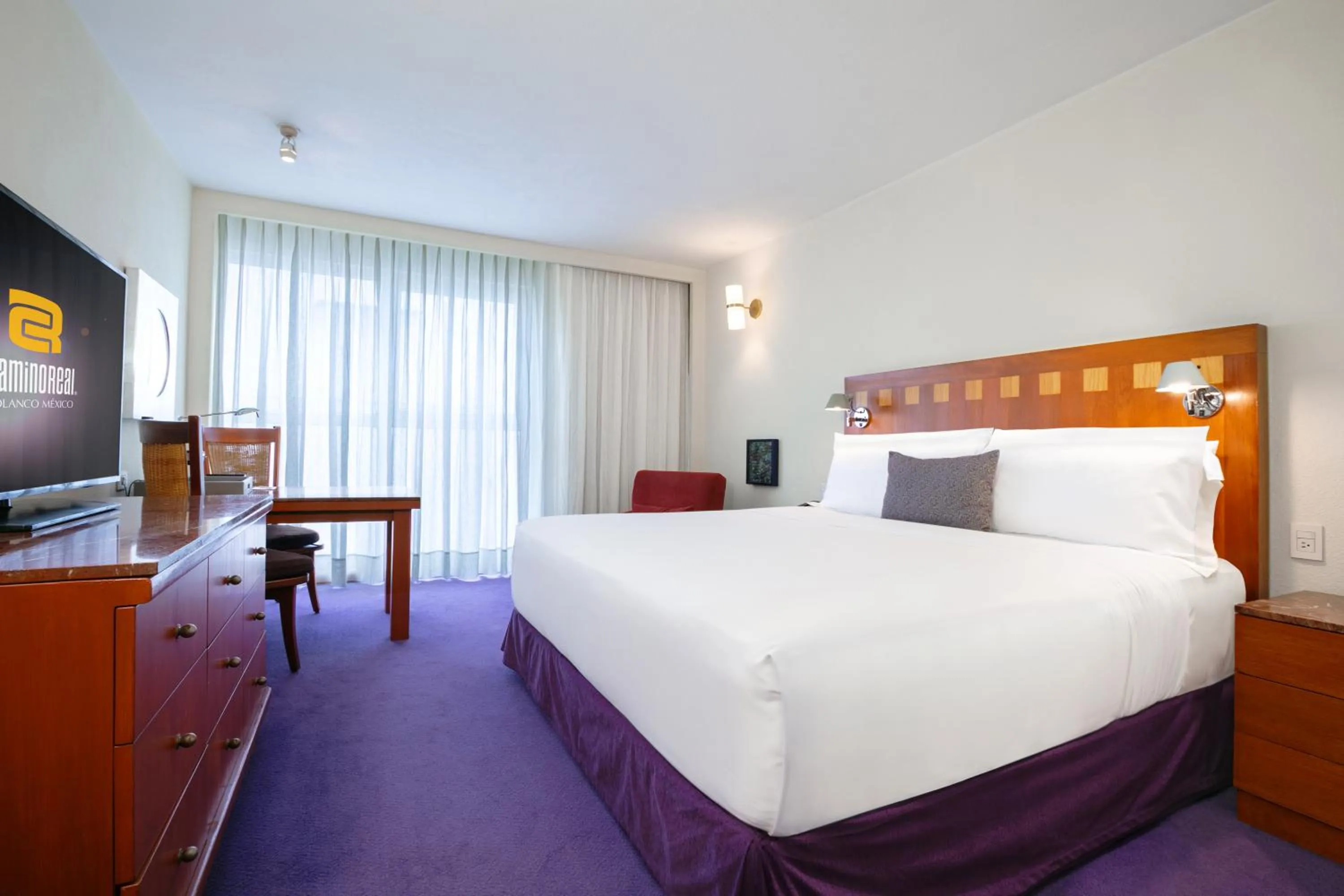 Bedroom, Bed in Camino Real Polanco Mexico