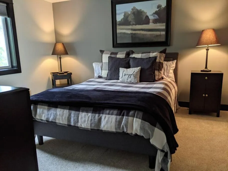 Bed in Among the Aspens Family Cottage
