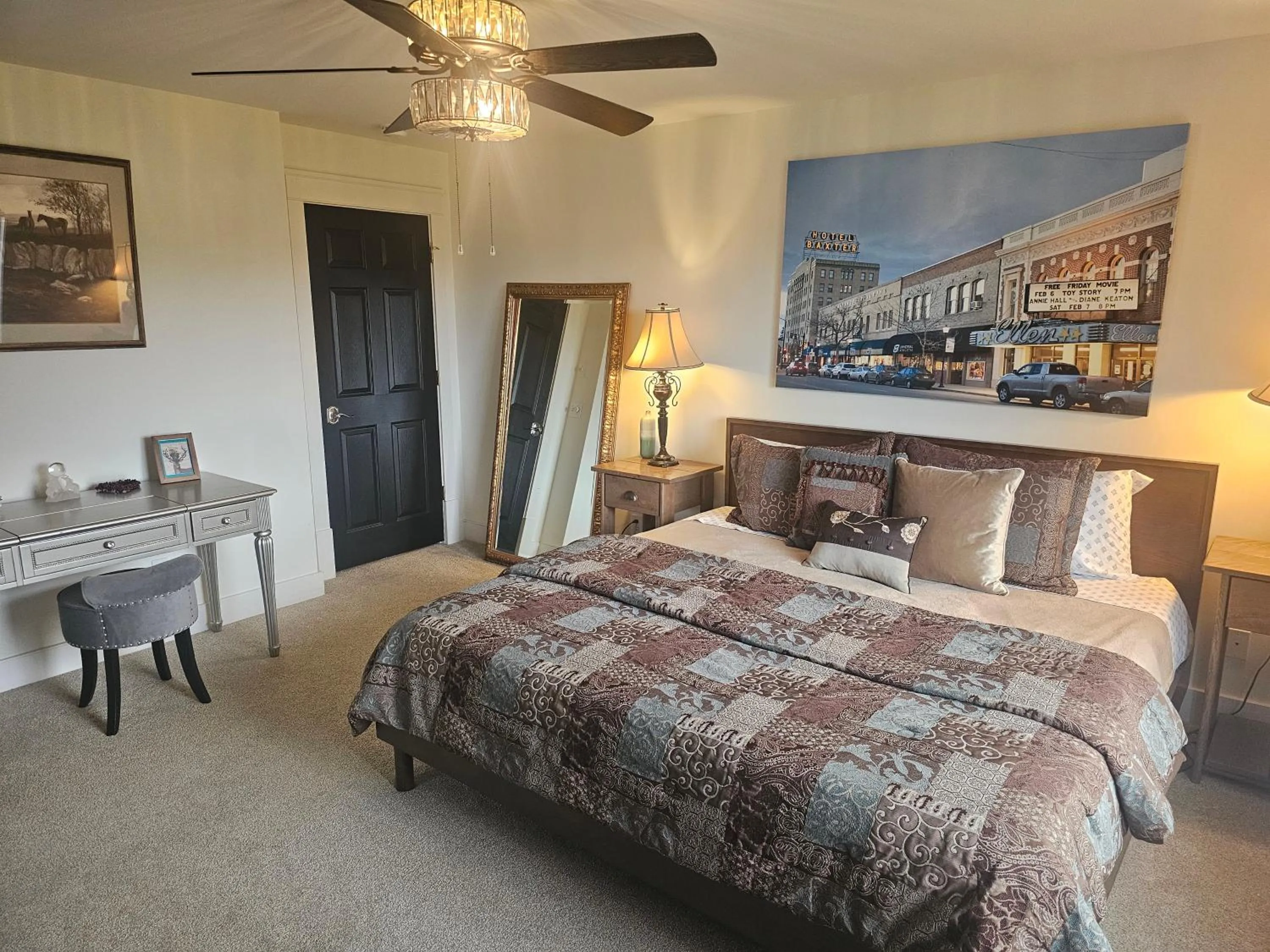 Bed in Among the Aspens Family Cottage