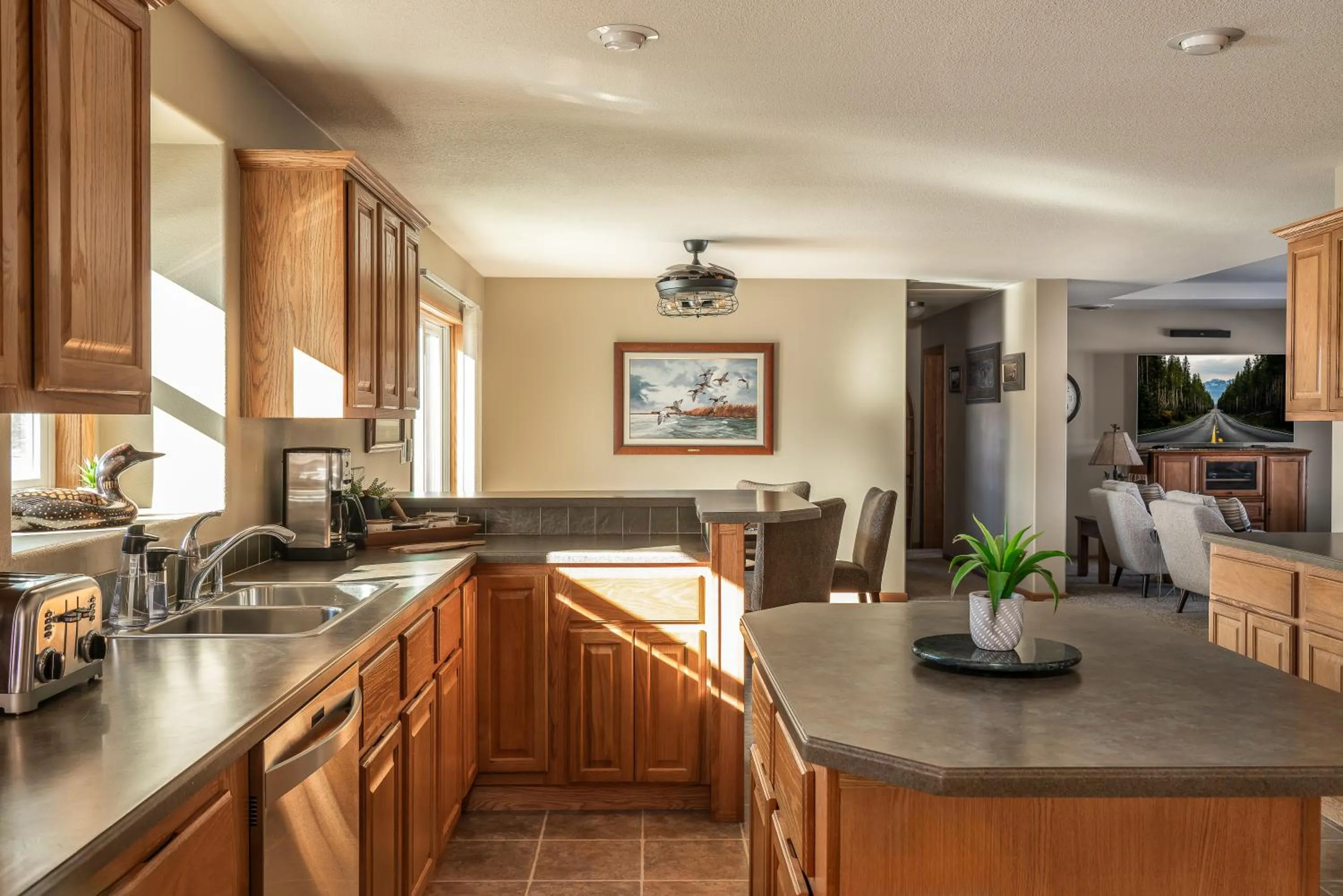 kitchen in Mountain View Home on 2 Acres