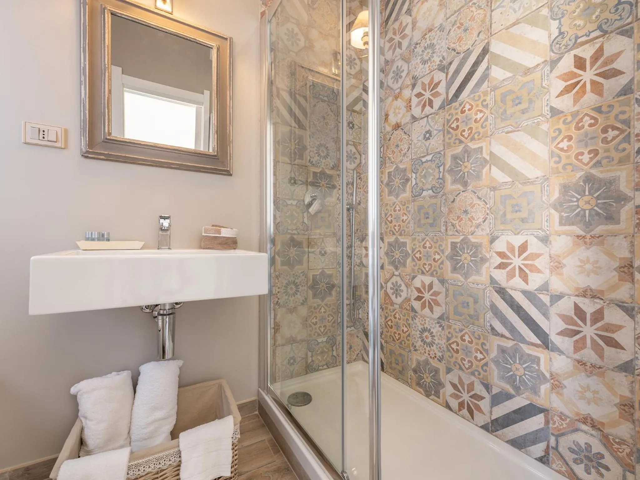 Bathroom in Panoramic Studio Carloforte