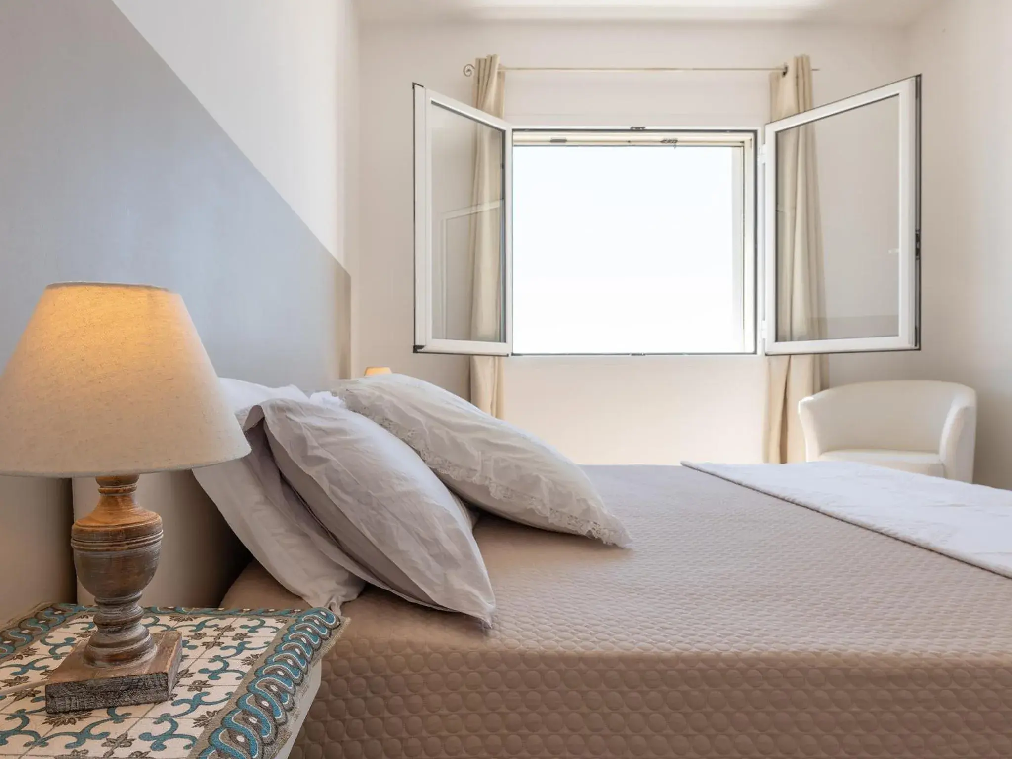 Bedroom, Bed in Panoramic Studio Carloforte Bedroom, Bed in Panoramic Studio Carloforte