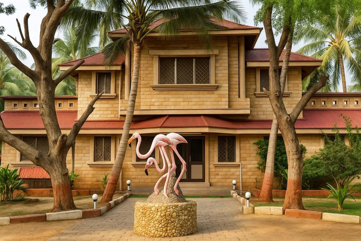 Property building in Stay Guru Resort Farm Villa