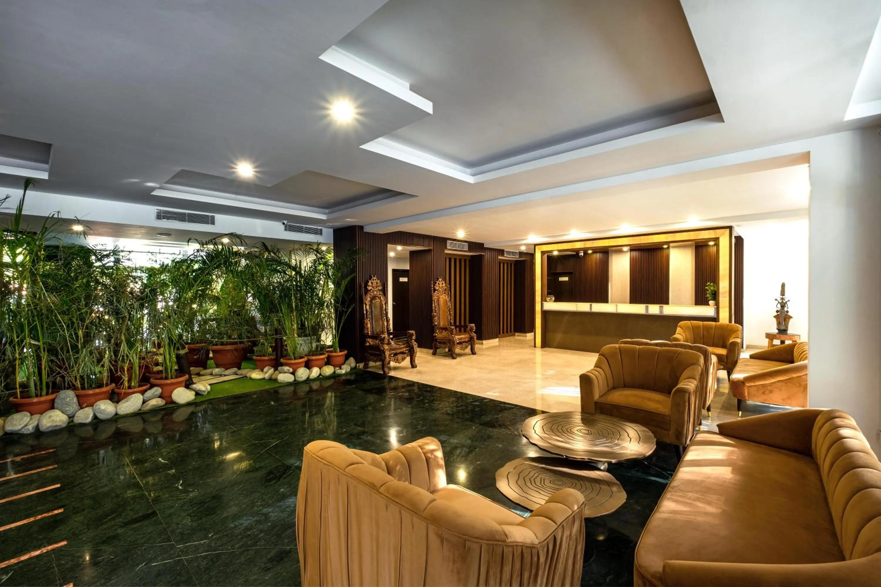 Lobby or reception in Country Inn Tarika Riverside Resort Jim Corbett