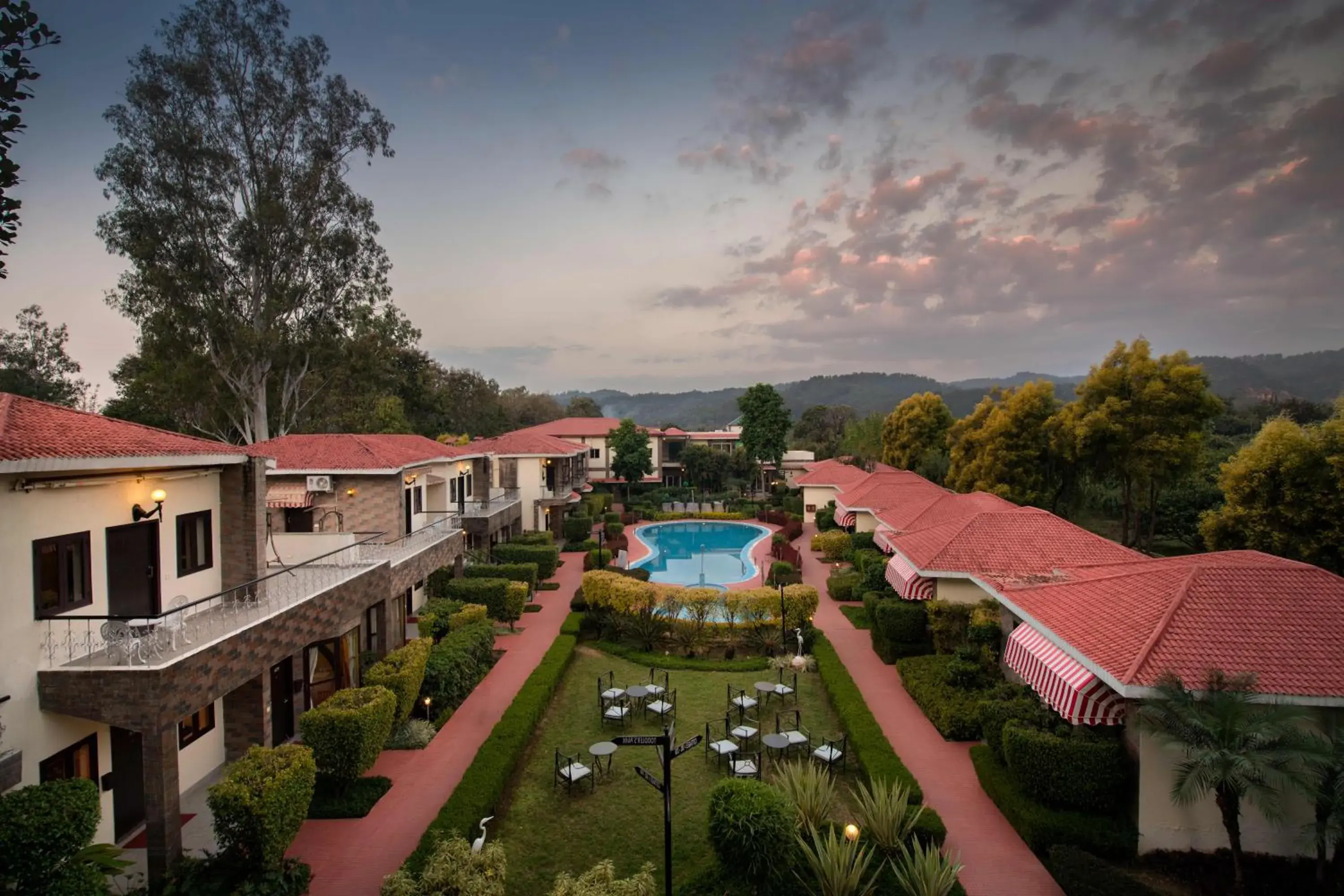 Property building in Country Inn Tarika Riverside Resort Jim Corbett Property building in Country Inn Tarika Riverside Resort Jim Corbett