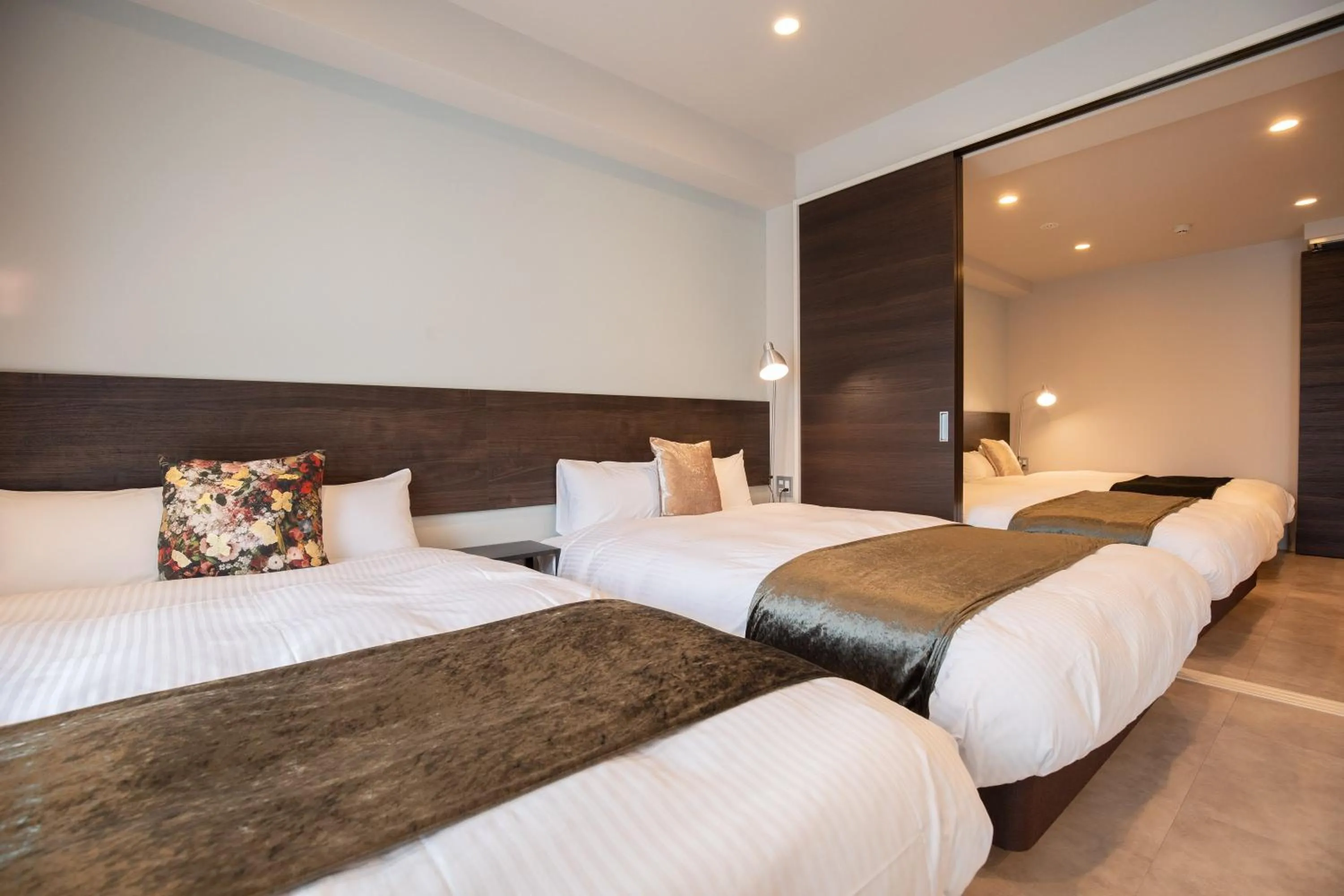 Bed in HOTEL SO SUMIYOSHi ホテルソウ博多住吉