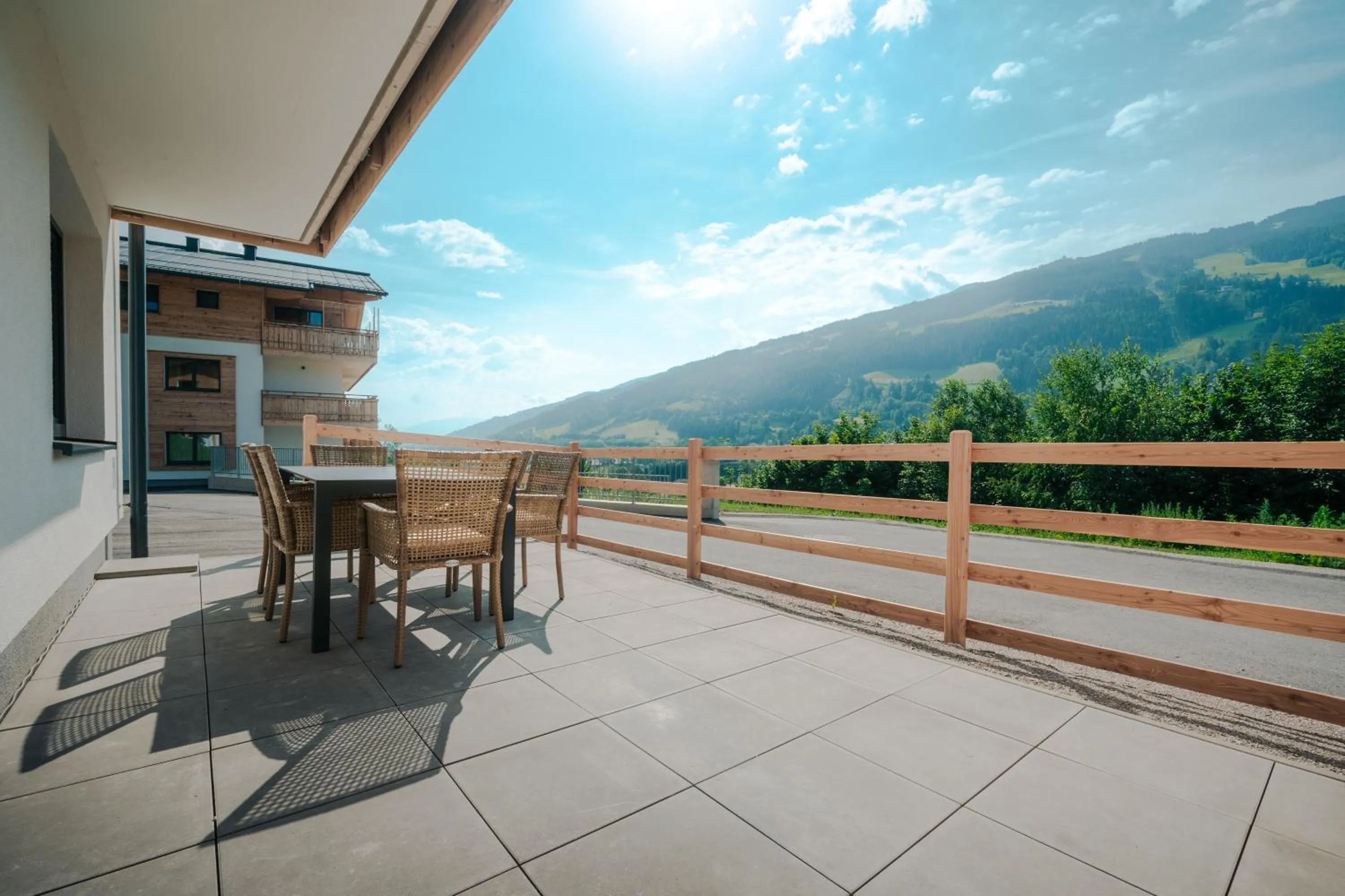 Balcony/Terrace in Sun Side by Schladming-Appartements