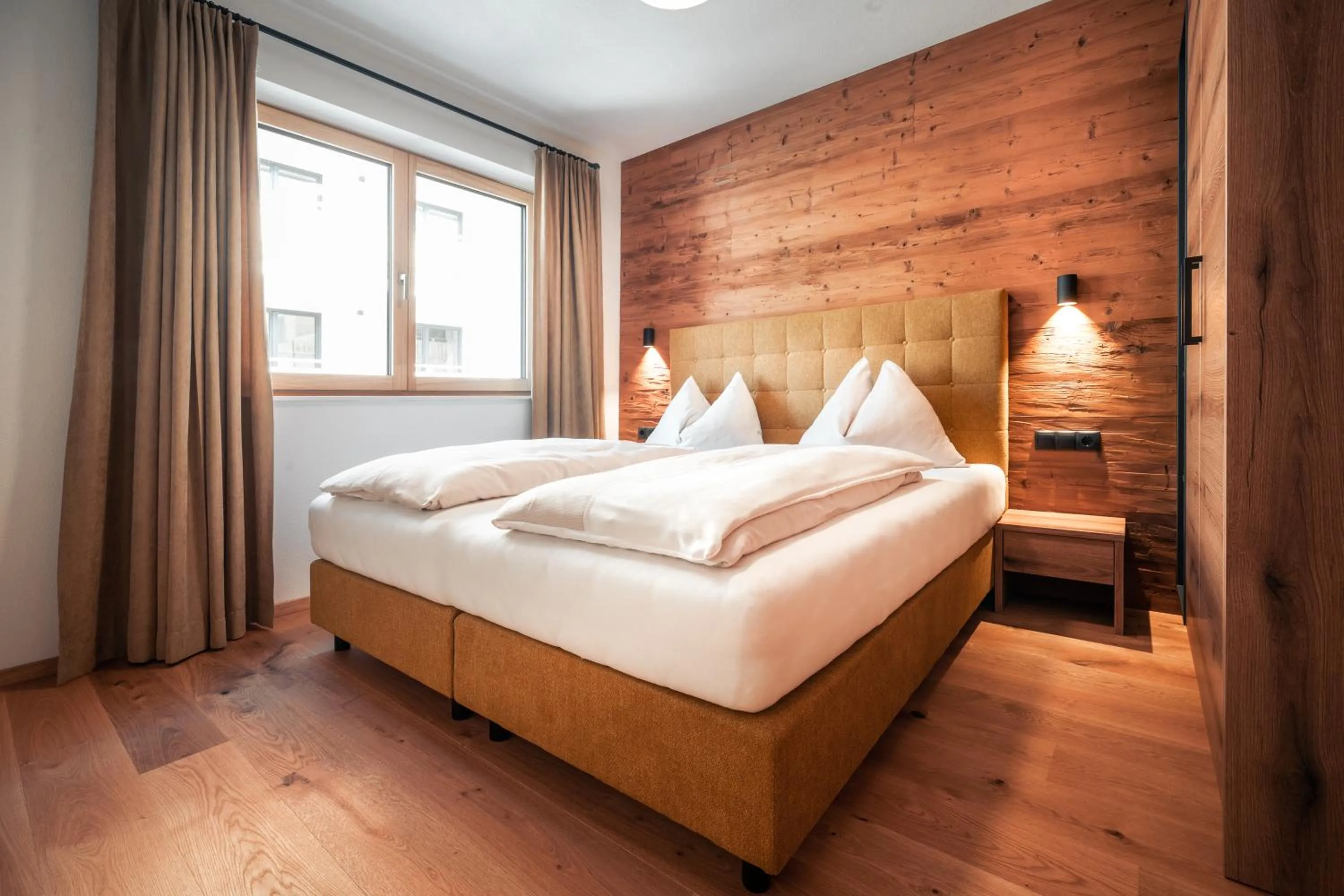 Bedroom, Bed in Sun Side by Schladming-Appartements