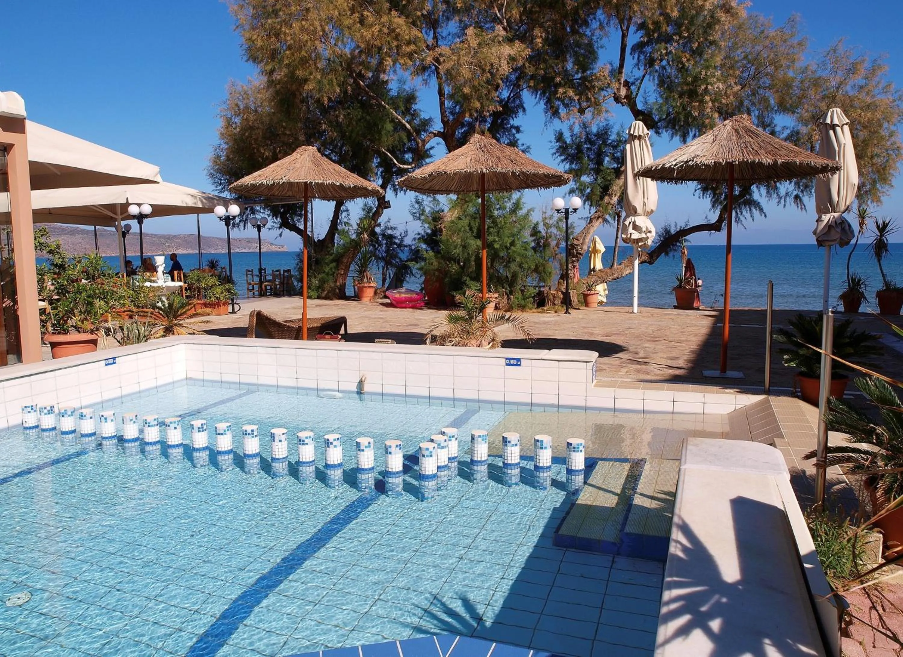 Pool view in Kato Stalos Mare