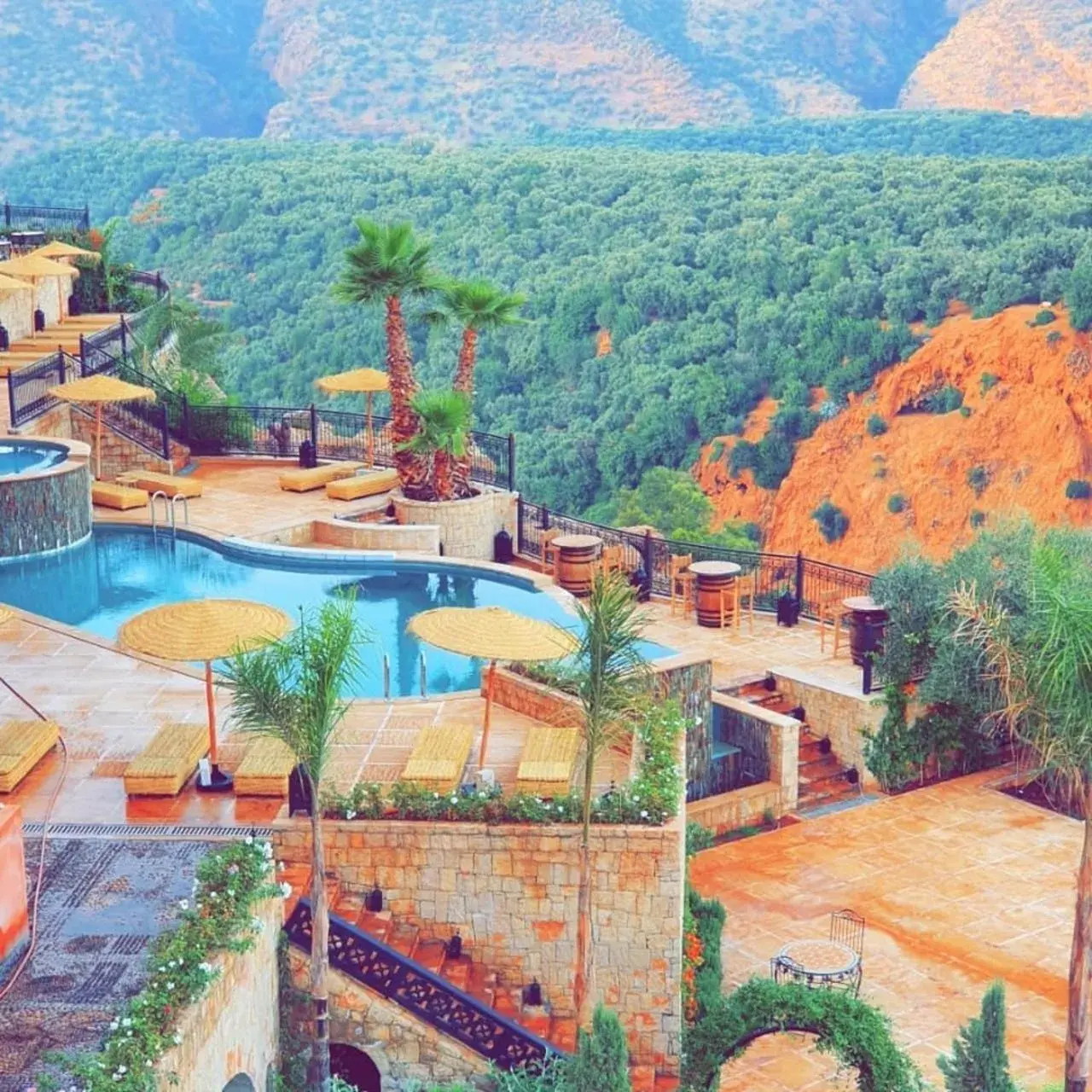 Swimming pool in Borj Des Cascades & Spa Swimming pool in Borj Des Cascades & Spa