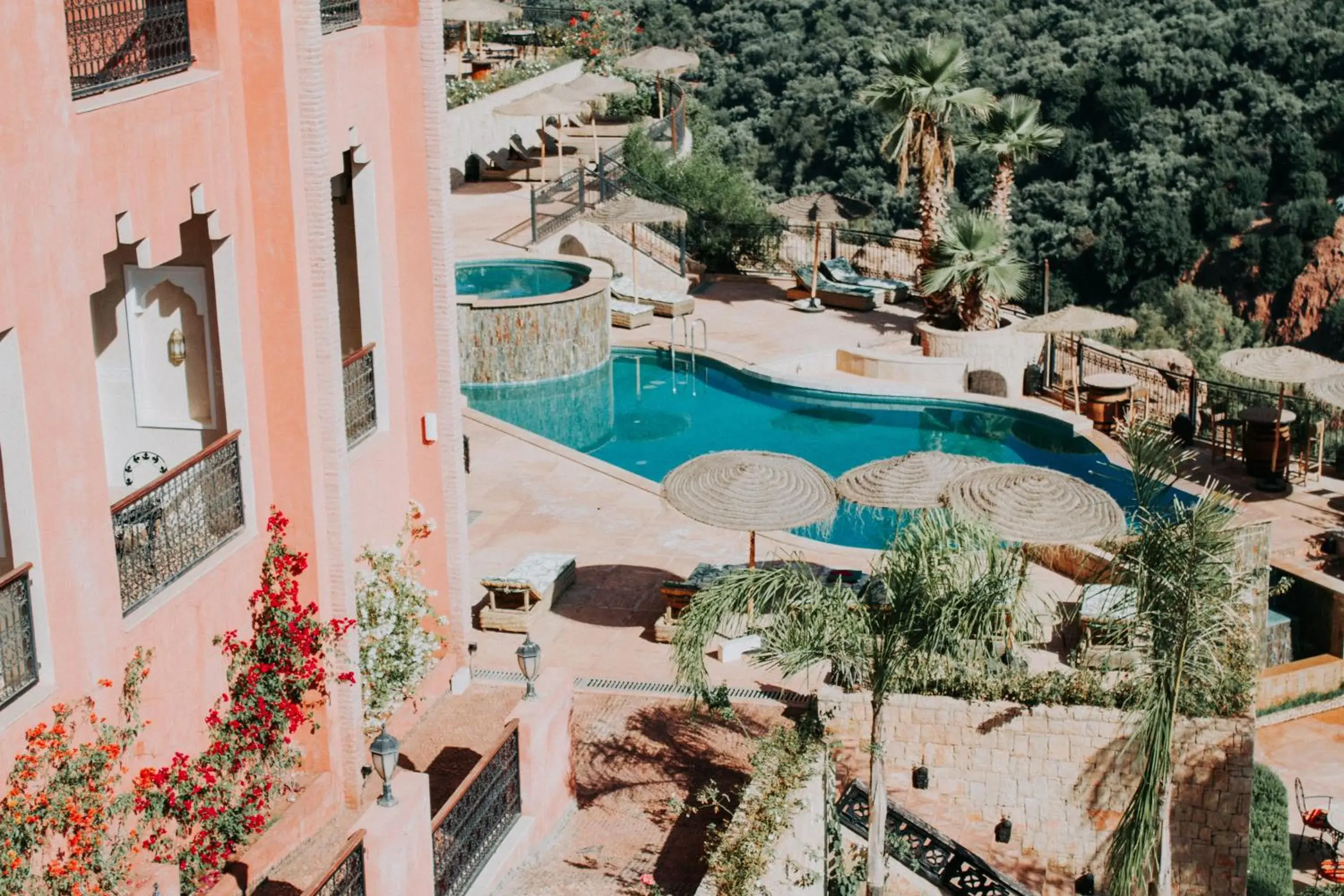 Pool view in Borj Des Cascades & Spa Pool view in Borj Des Cascades & Spa