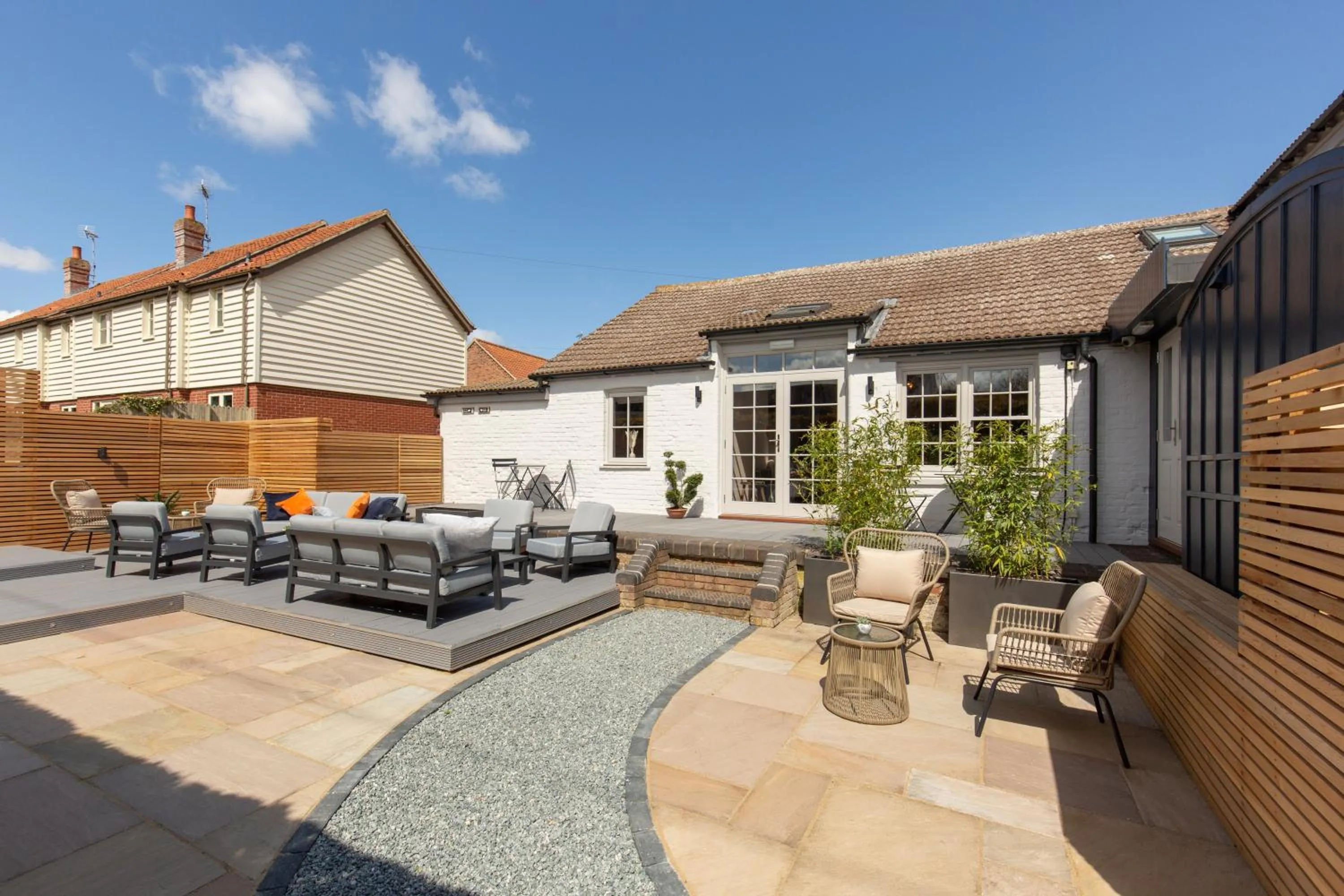 Garden in The Railway Hotel by Barefoot Retreats