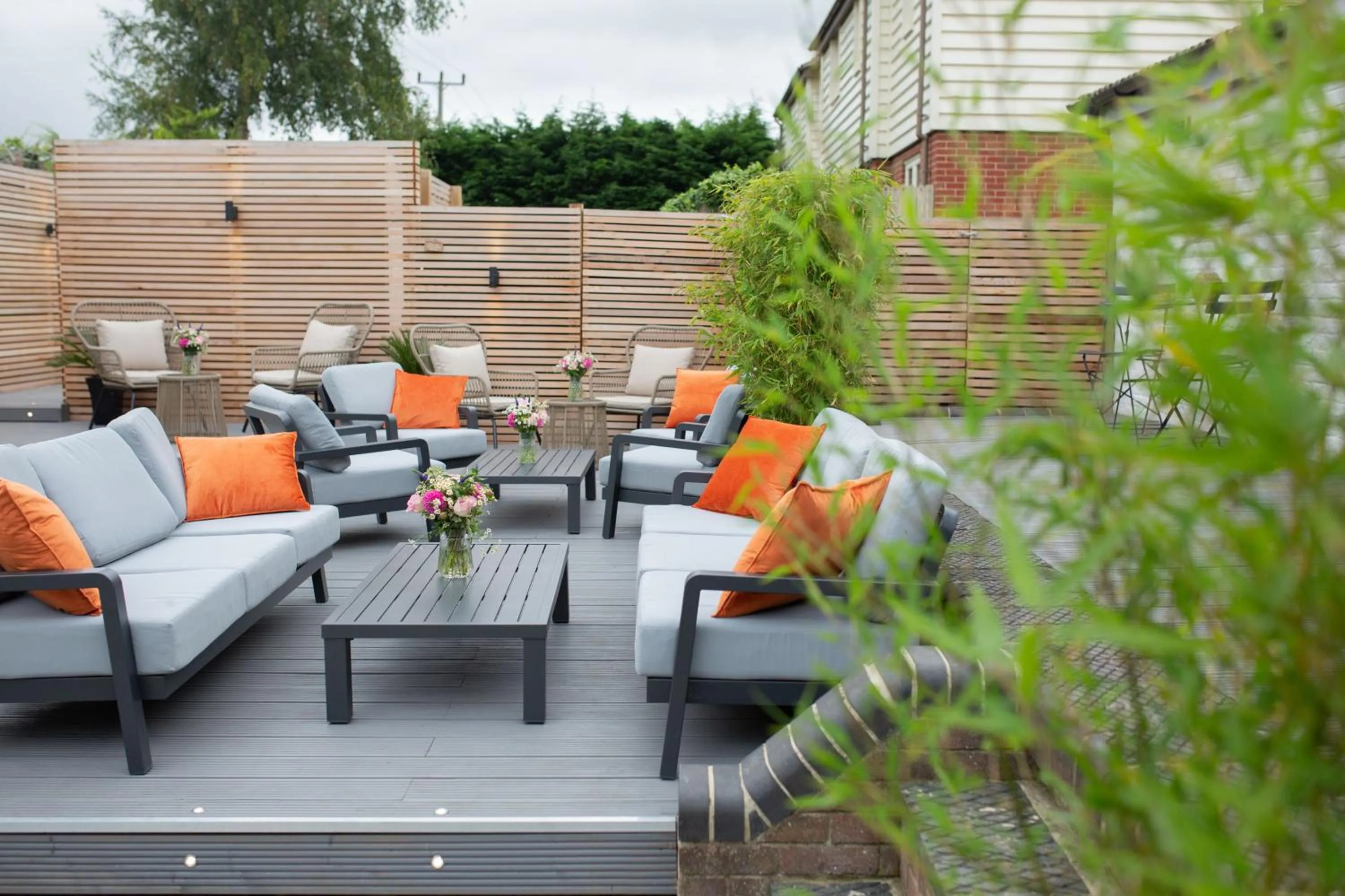 Patio in The Railway Hotel by Barefoot Retreats