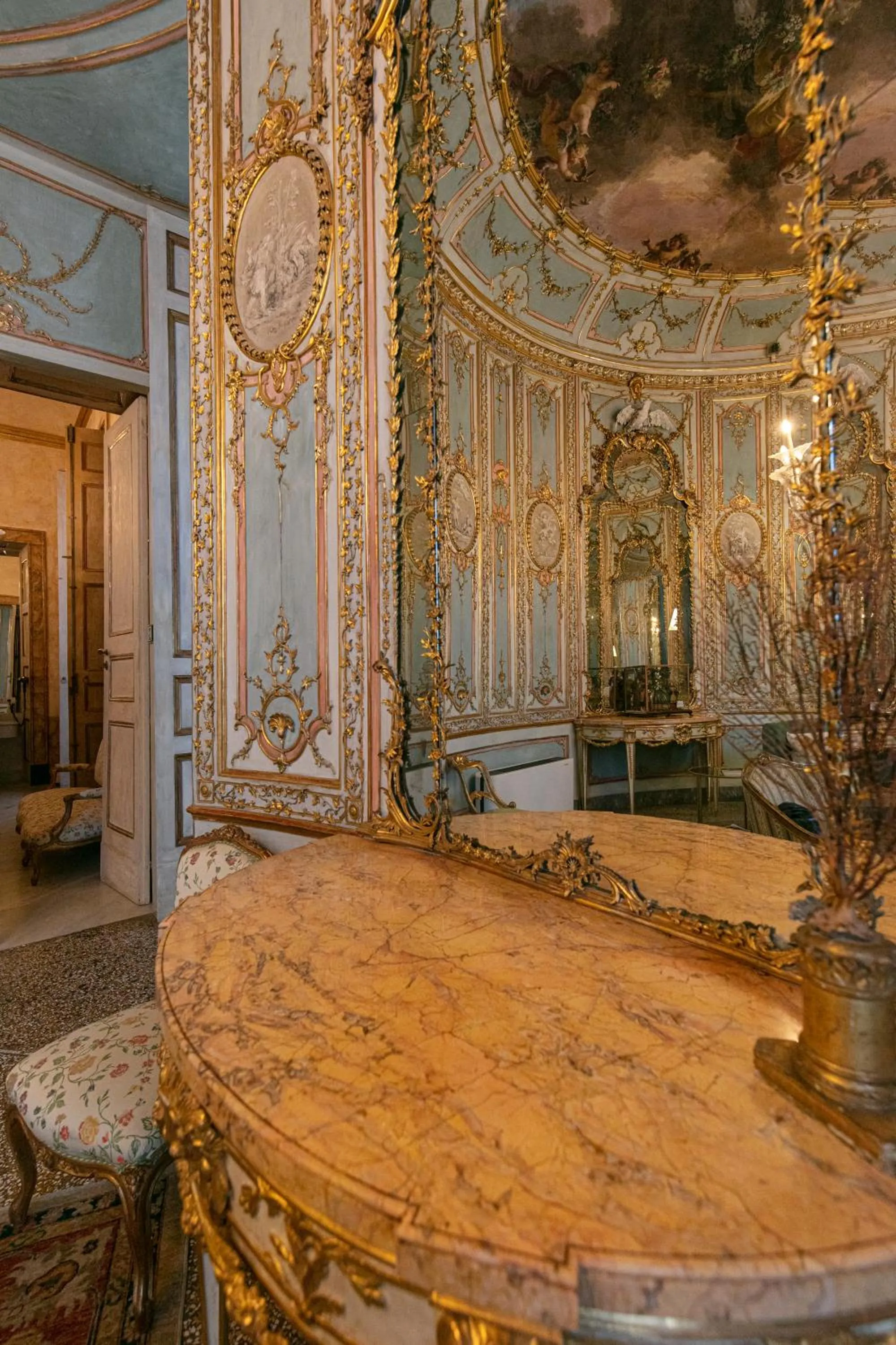 Decorative detail in Palazzo Doria Napoli