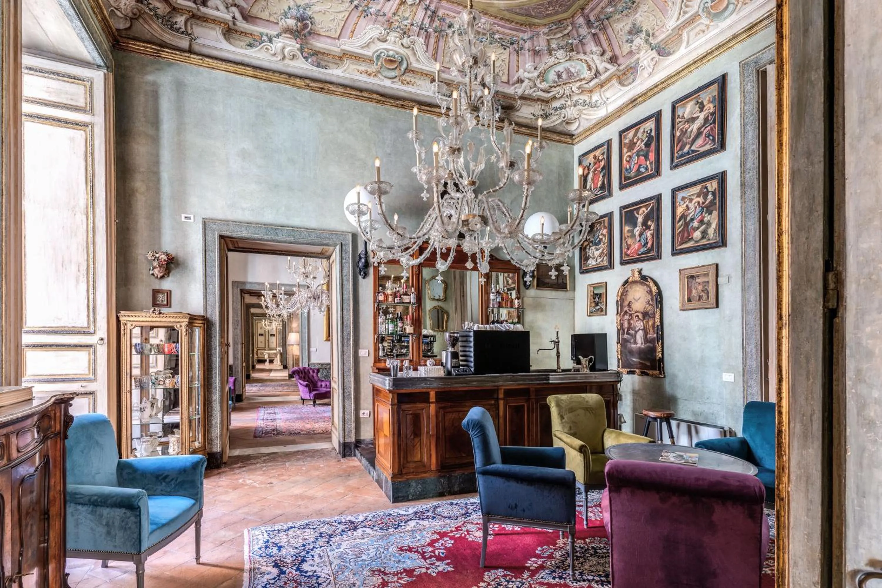Seating area in Palazzo Doria Napoli