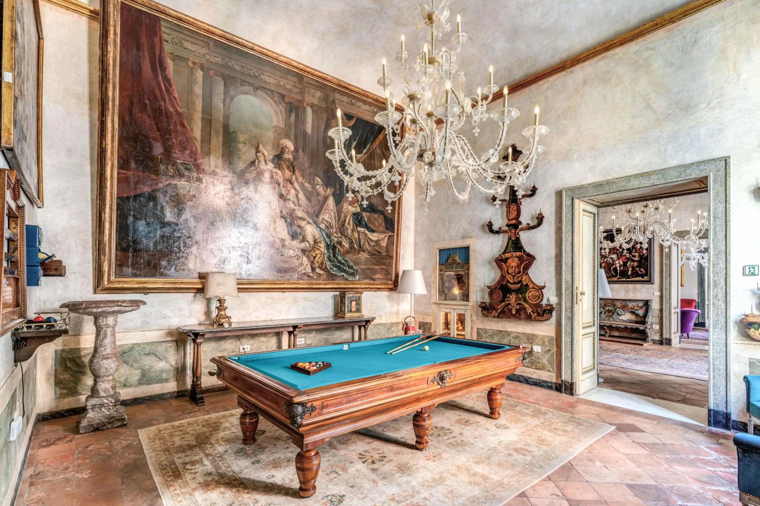 Billiard in Palazzo Doria Napoli