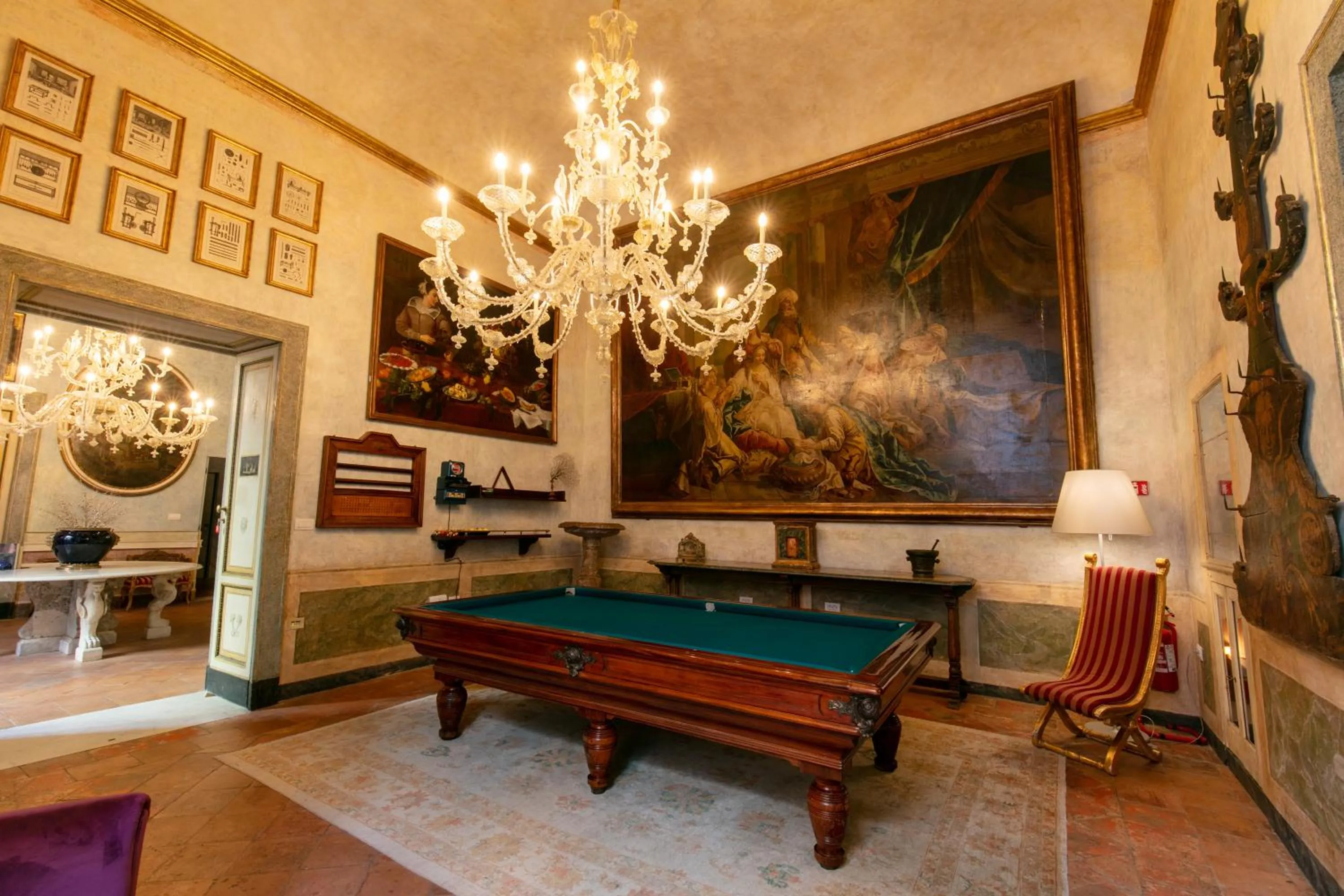 Billiard in Palazzo Doria Napoli