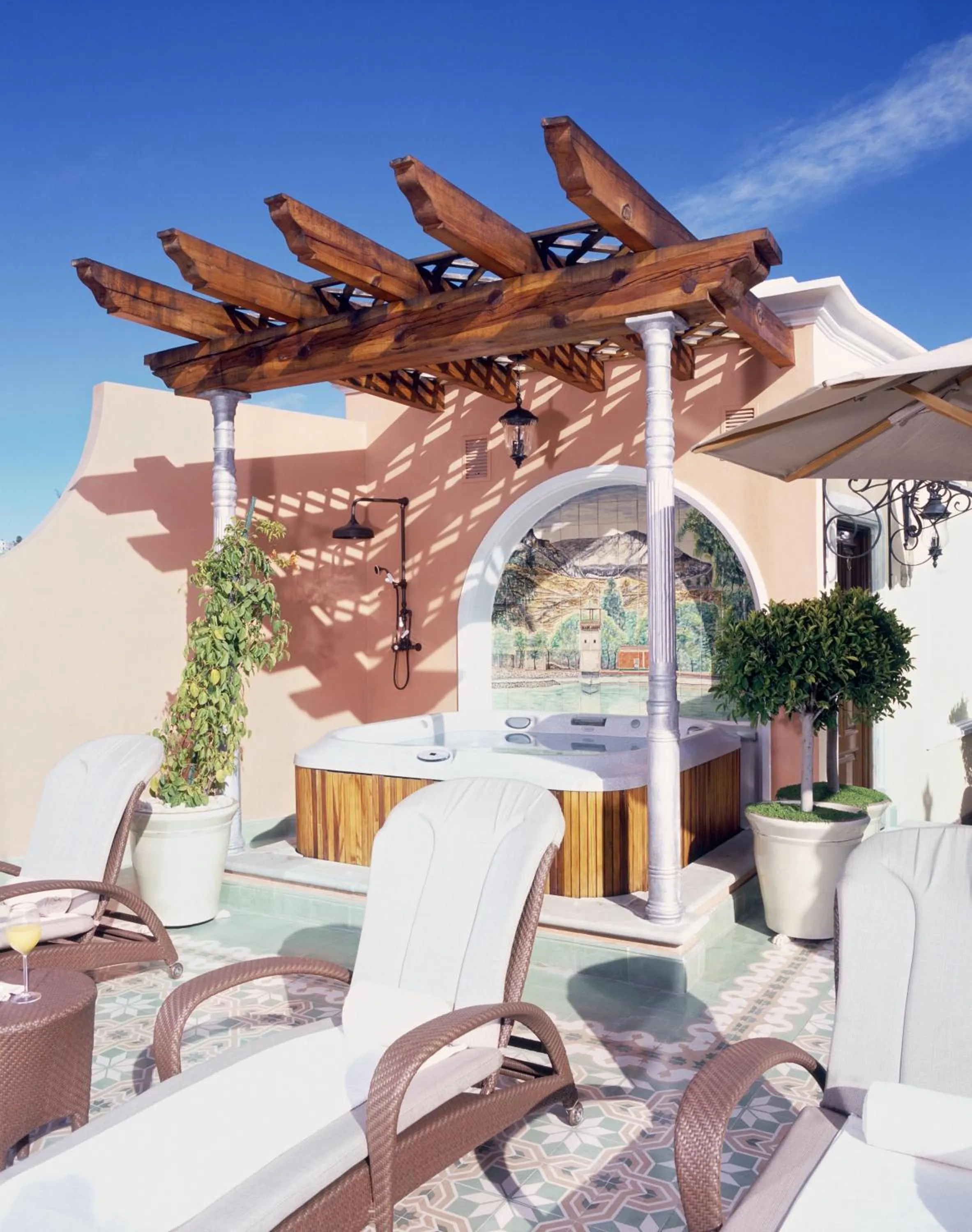 Solarium in Villa Maria Cristina Hotel