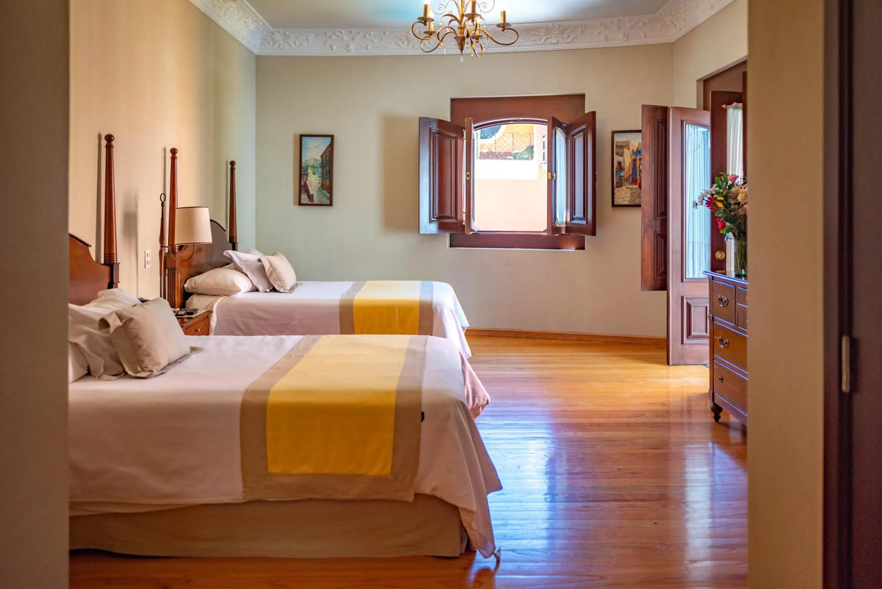 Bed in Villa Maria Cristina Hotel