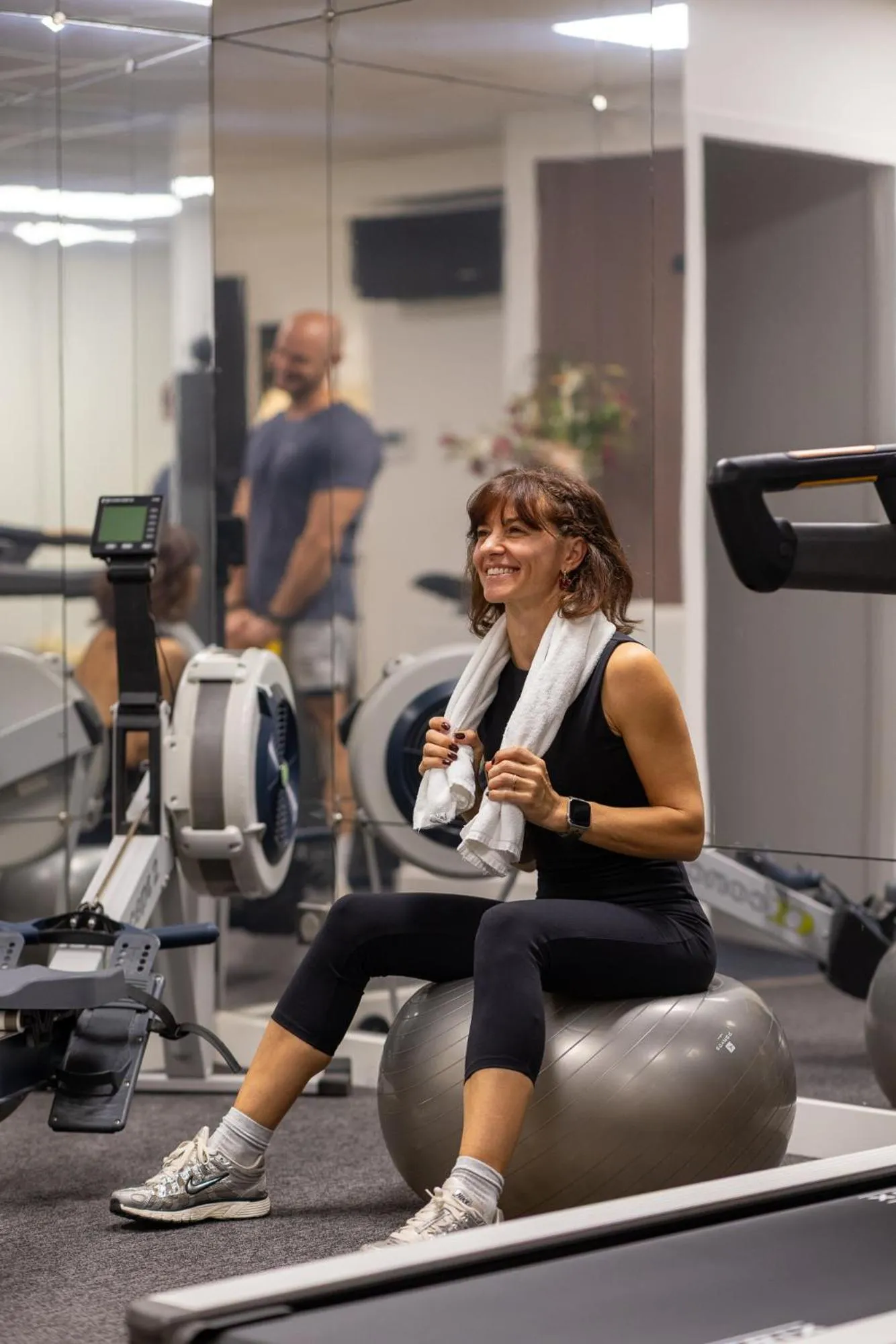 Fitness centre/facilities in Hôtel & SPA Le Chêne Vert