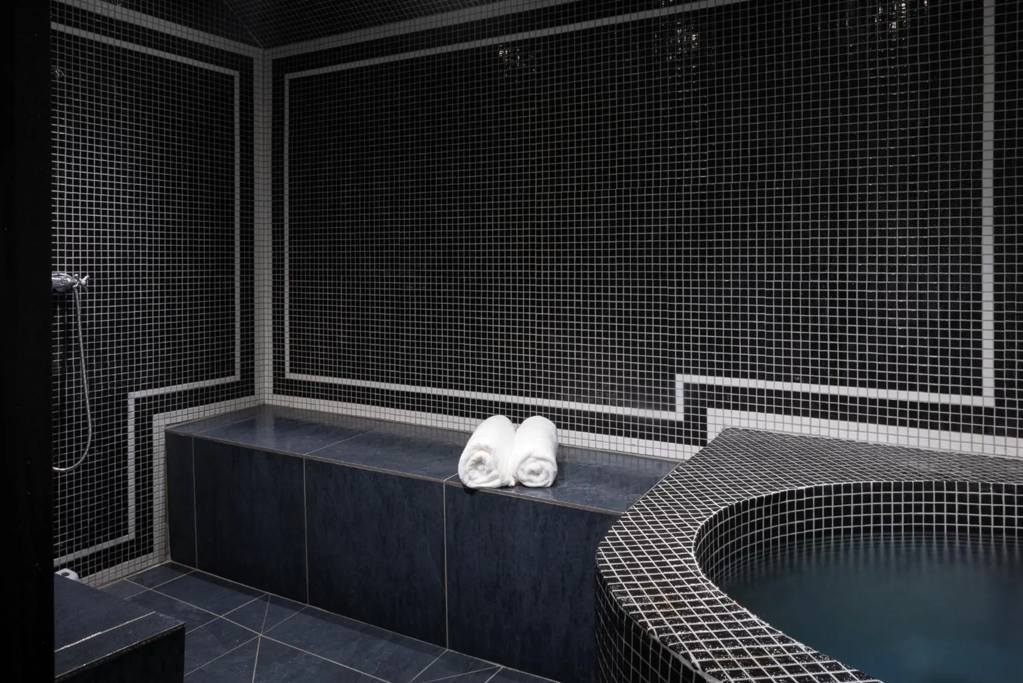 Steam room in Hôtel & SPA Le Chêne Vert