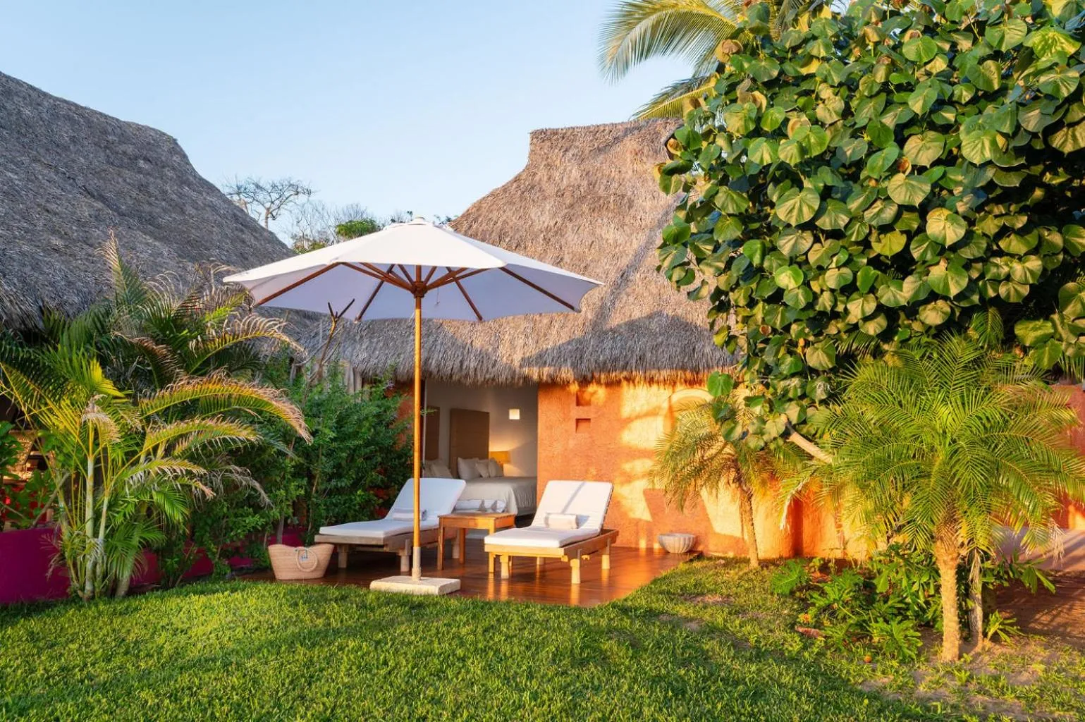 Facade/entrance in Playa Rosa Bungalows Careyes