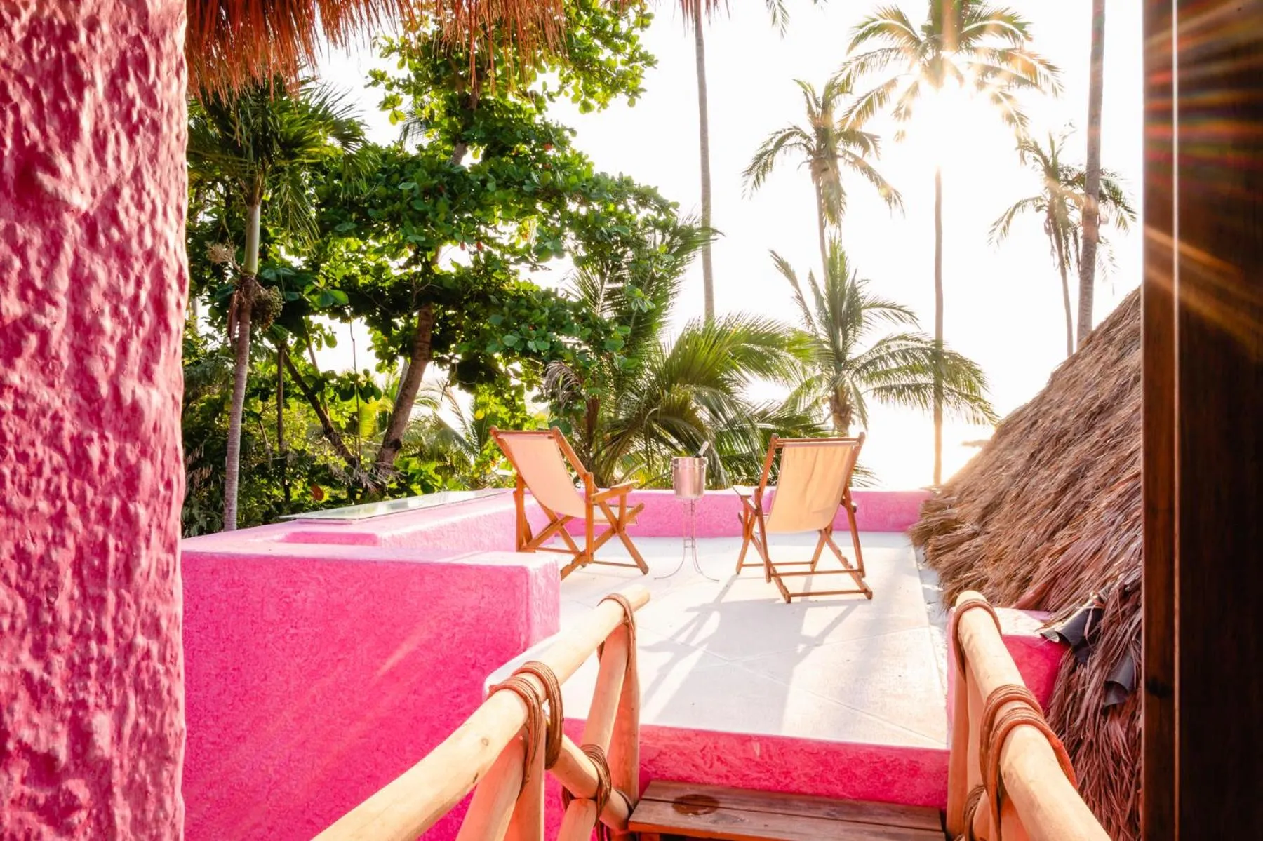 Sea view in Playa Rosa Bungalows Careyes