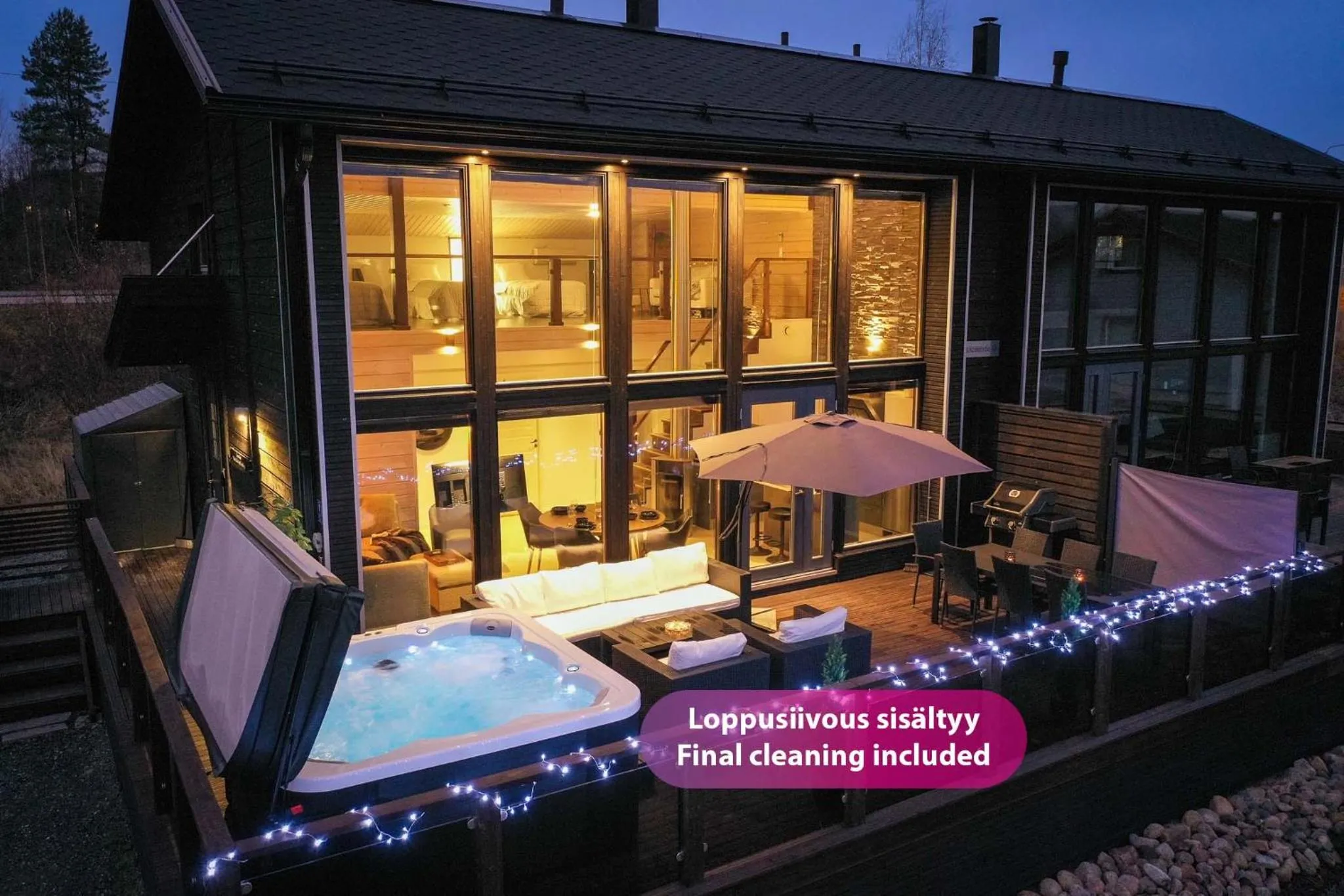 Property building in Villa Halla - 8 henkilölle, HimosYkkösen alue, 76m²+36m²