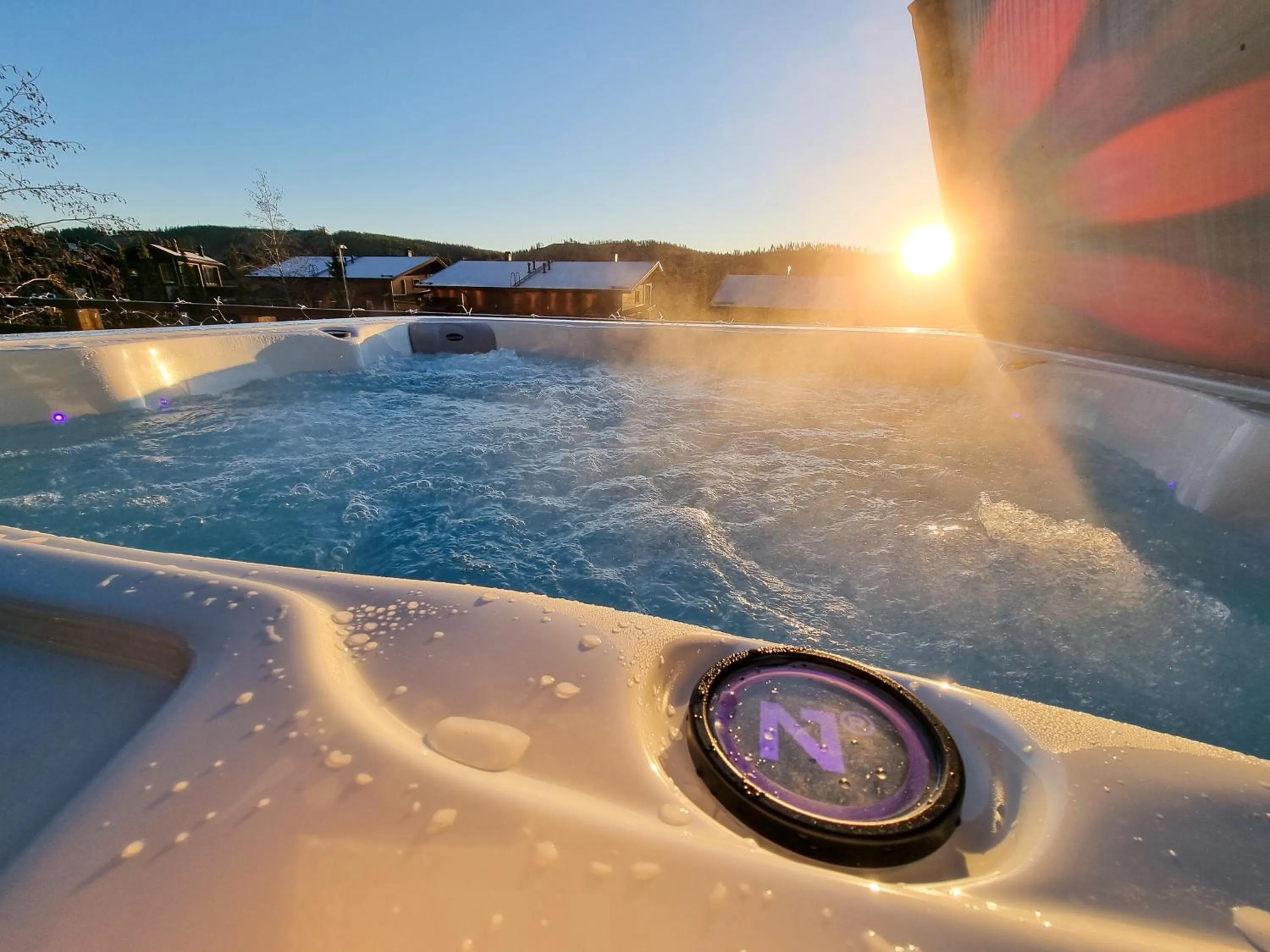 Hot Tub in Villa Halla - 8 henkilölle, HimosYkkösen alue, 76m²+36m²